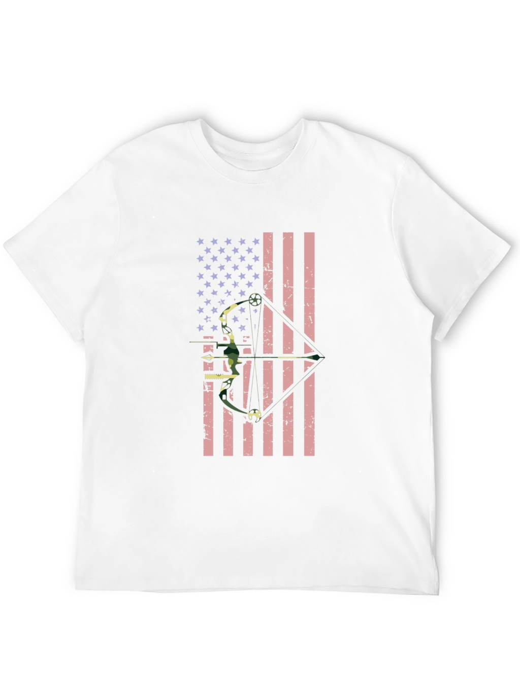 American Flag Bow Hunting T-Shirt