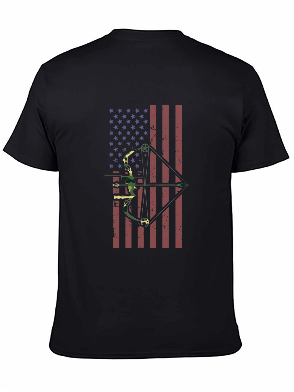 American Flag Bow Hunting T-Shirt