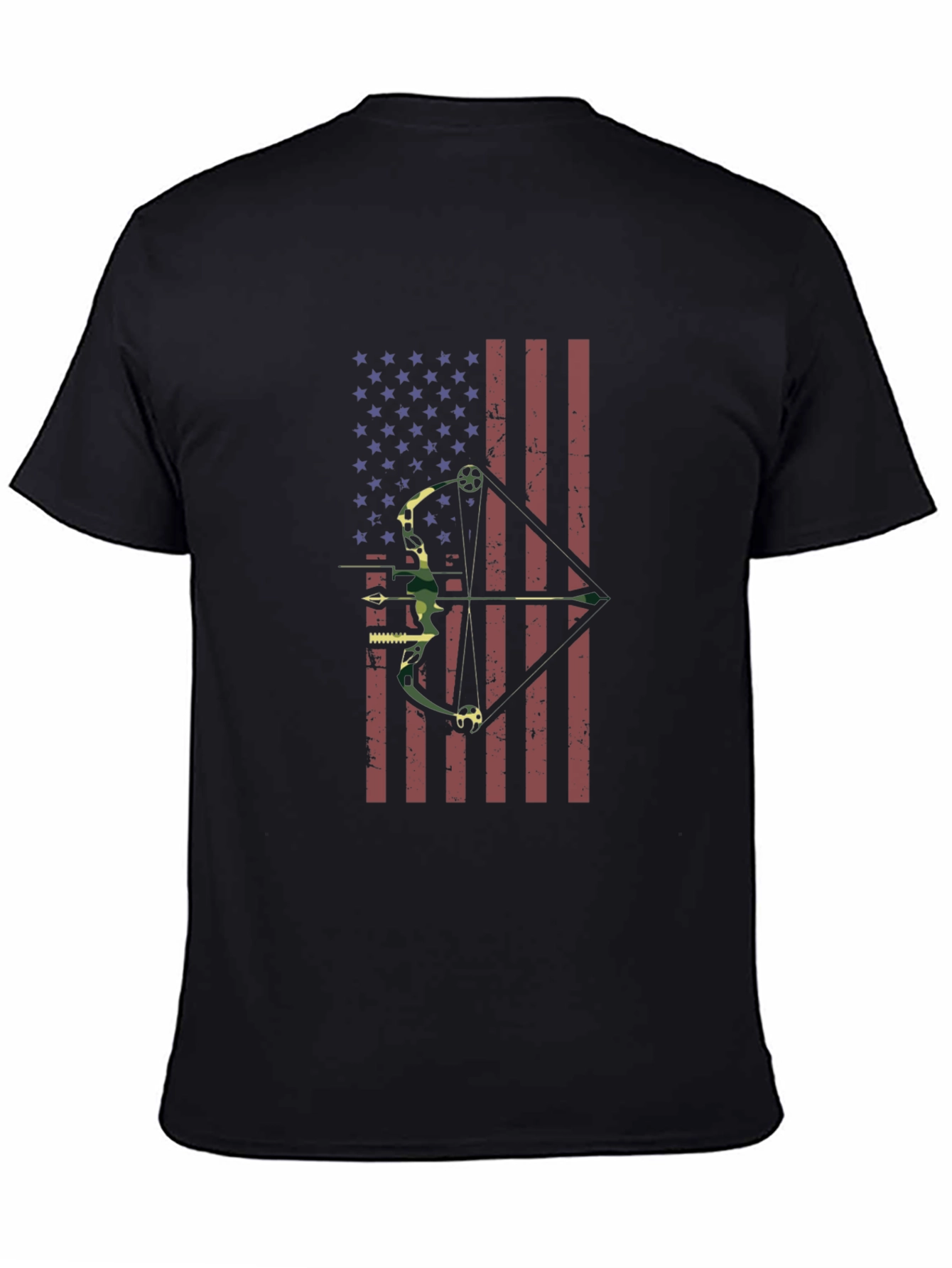 American Flag Bow Hunting T-Shirt