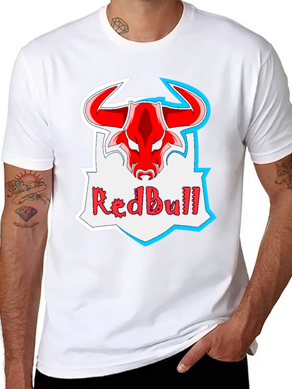 Red Bull Logo Black T-Shirt