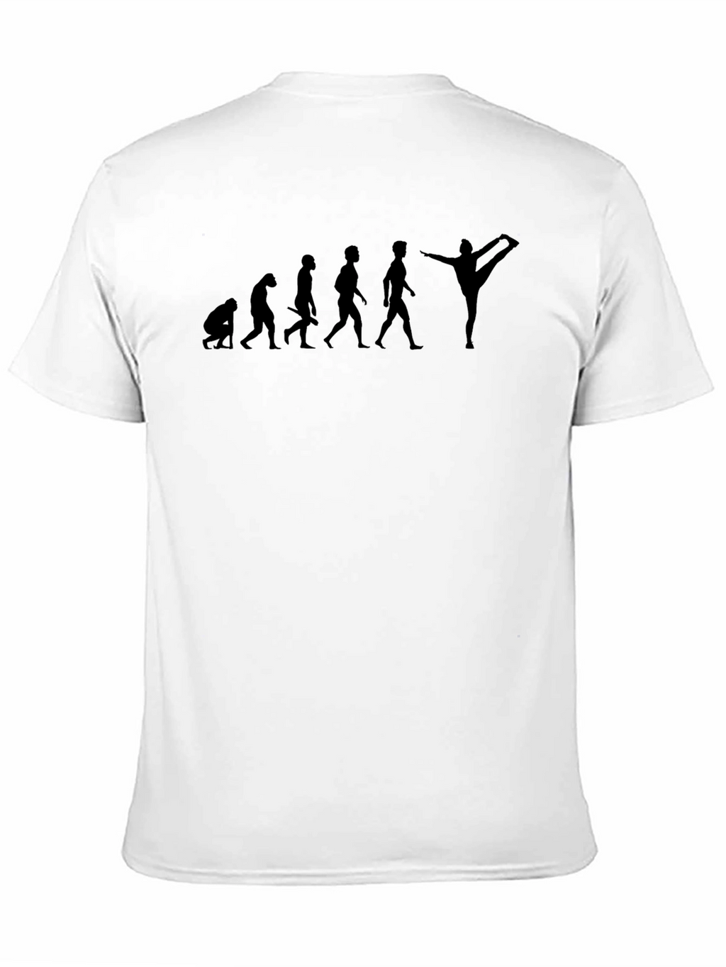 Yoga Evolution Black Graphic T-Shirt