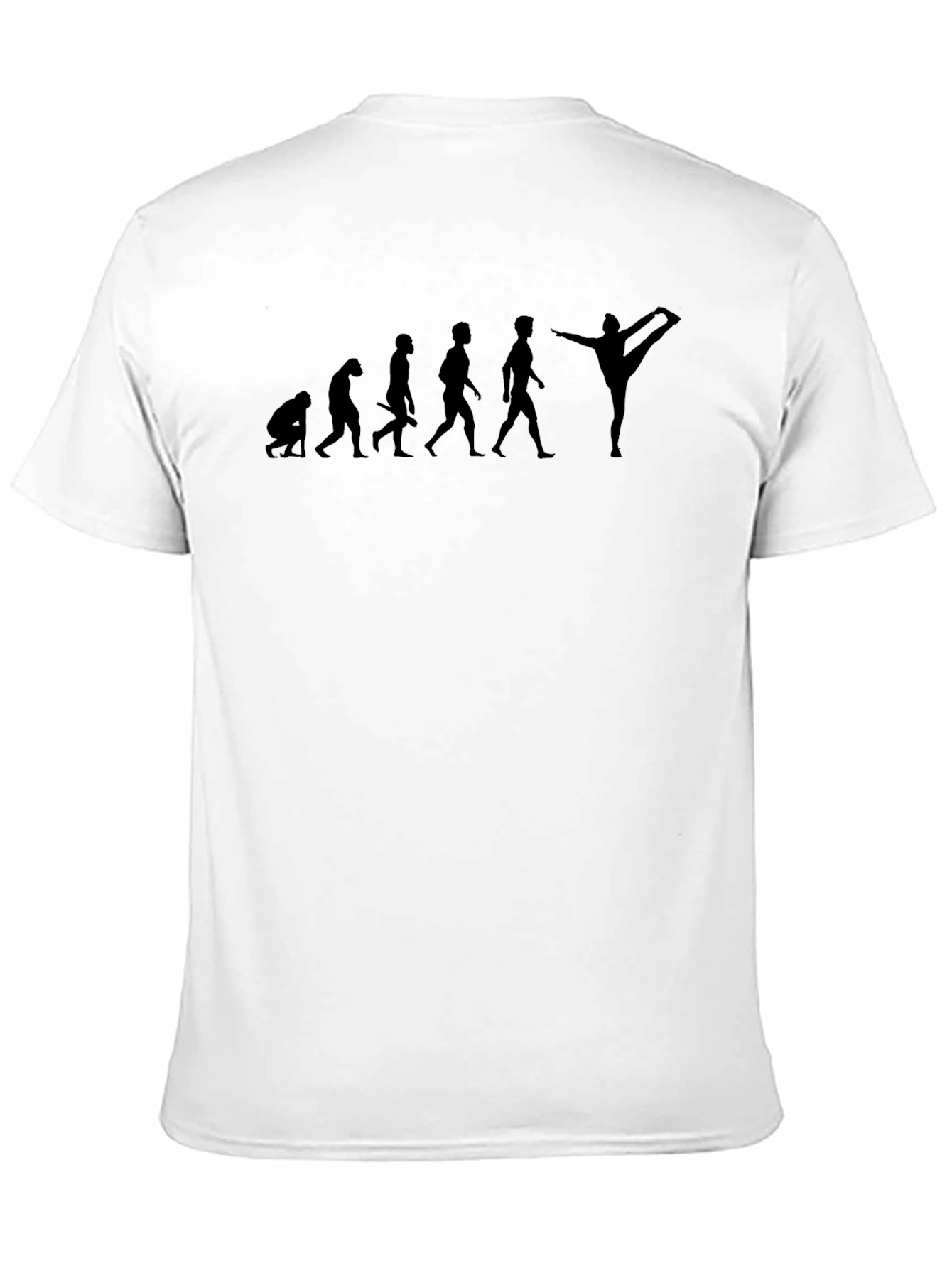 Yoga Evolution Black Graphic T-Shirt