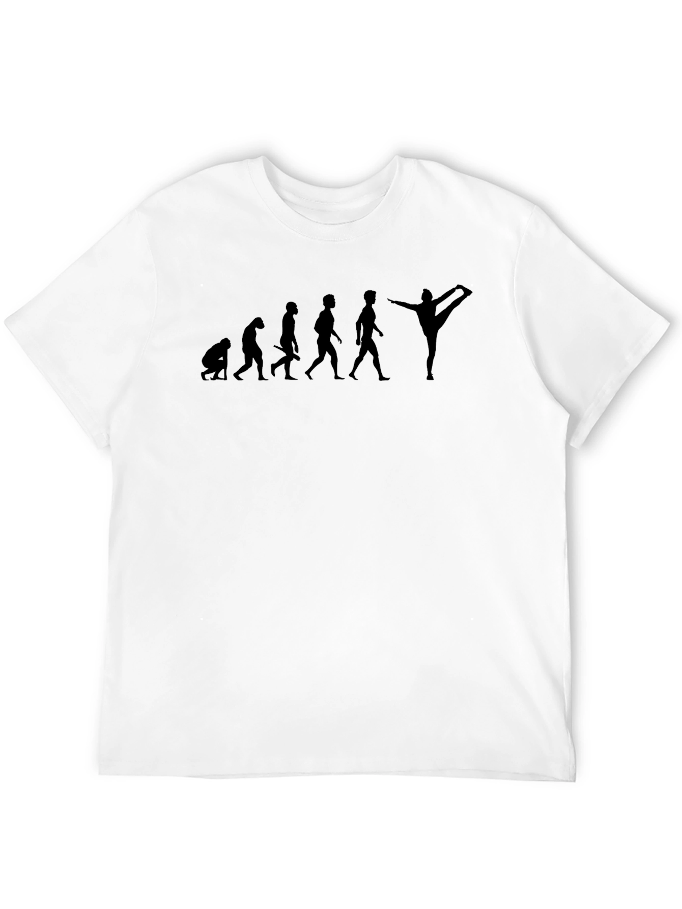 Yoga Evolution Black Graphic T-Shirt