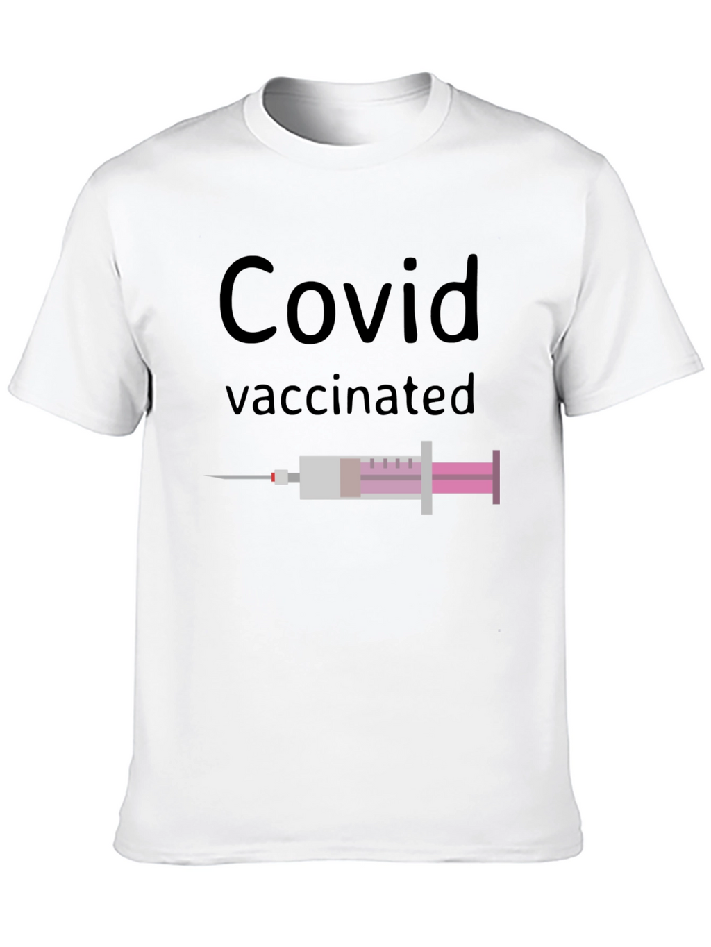 Covid Vaccinated Graphic Tee - Modern Fit