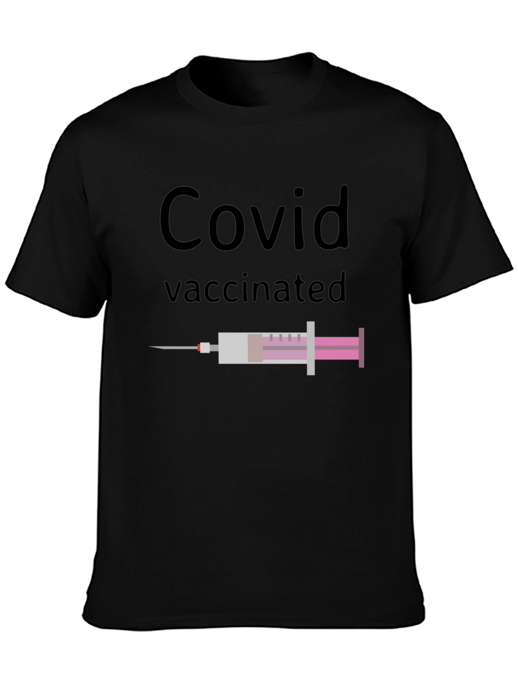 Covid Vaccinated Graphic Tee - Modern Fit