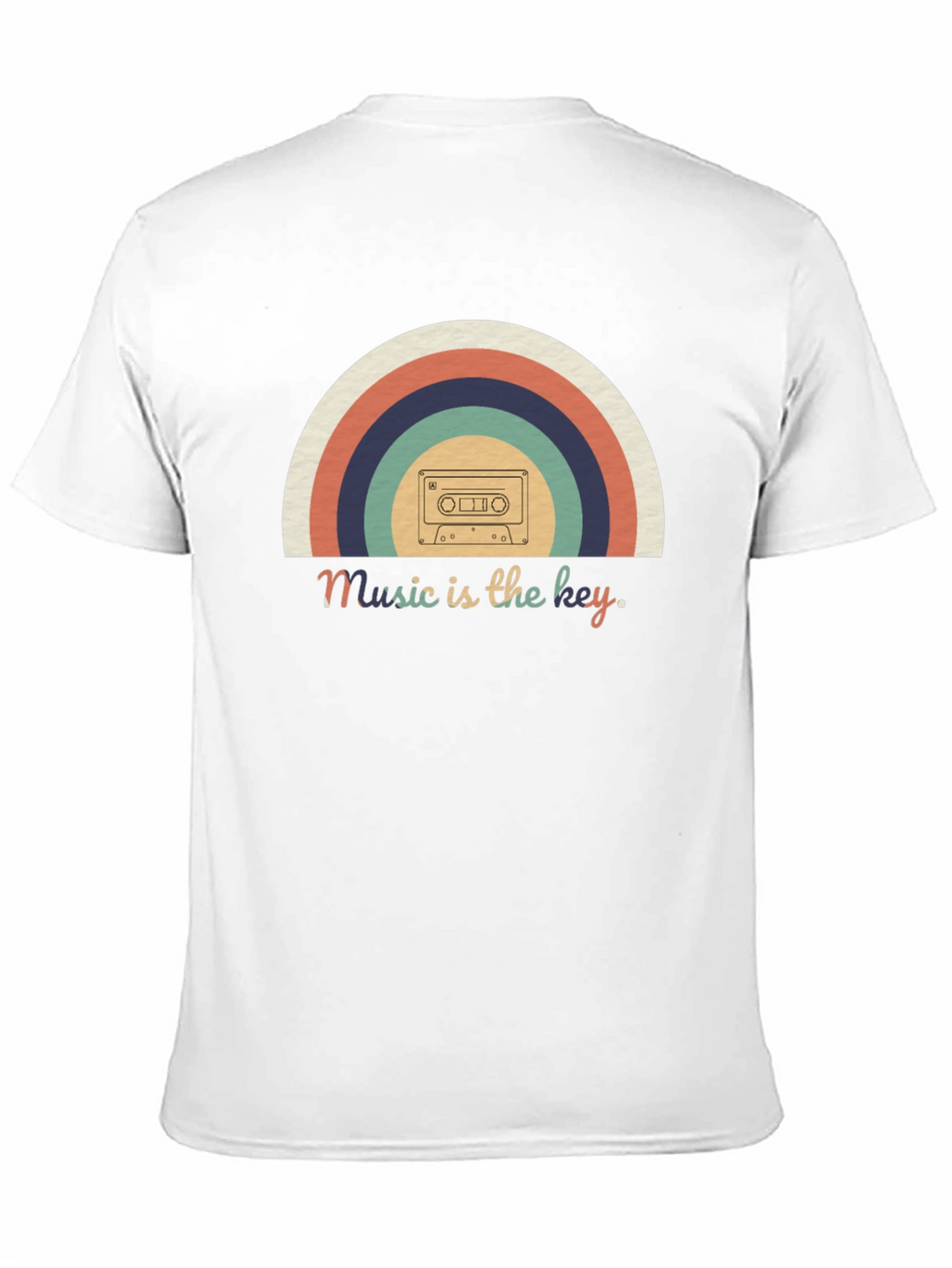 Retro Cassette Rainbow Music T-Shirt