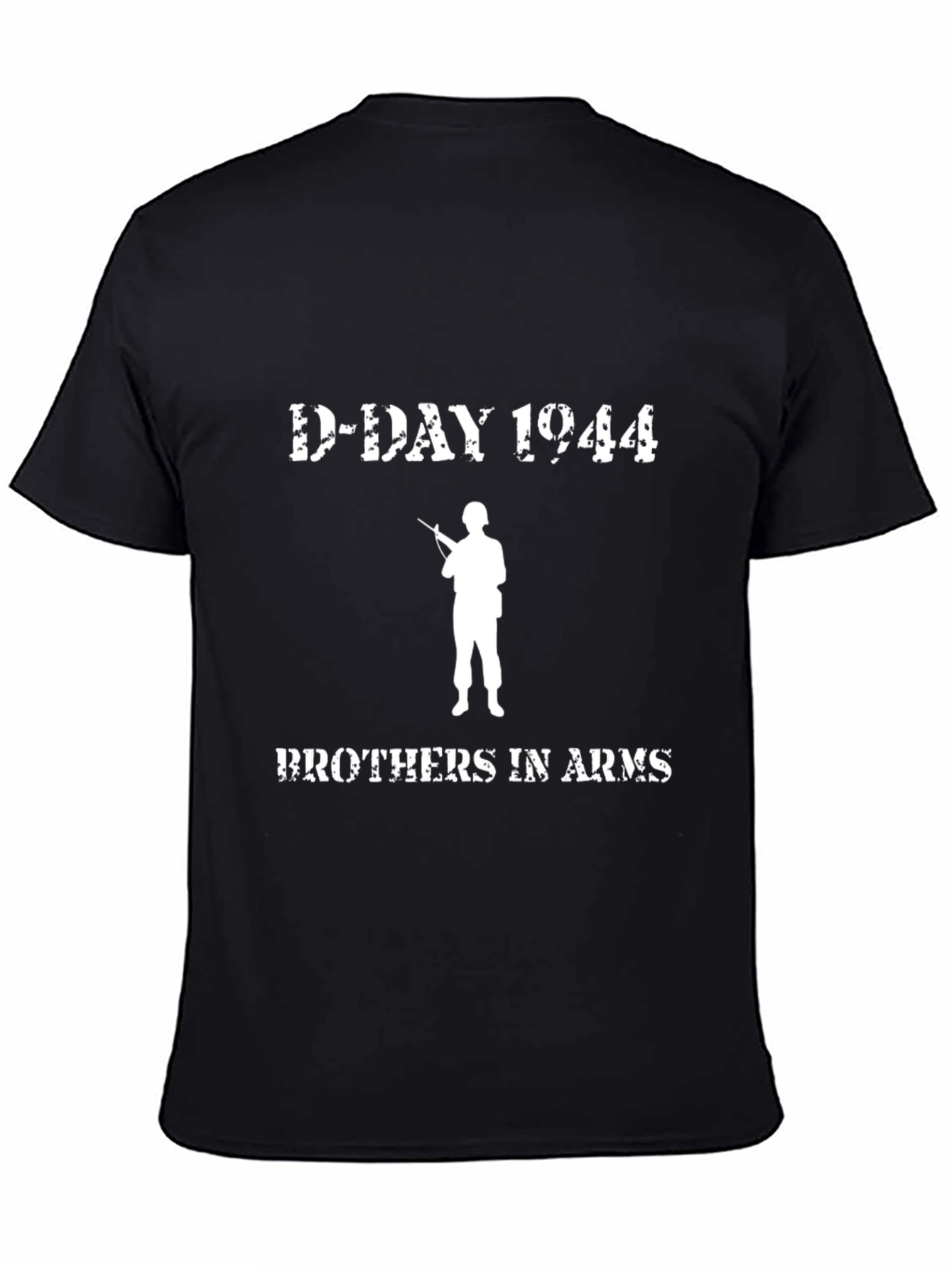 D-Day 1944 Brothers in Arms Black T-Shirt