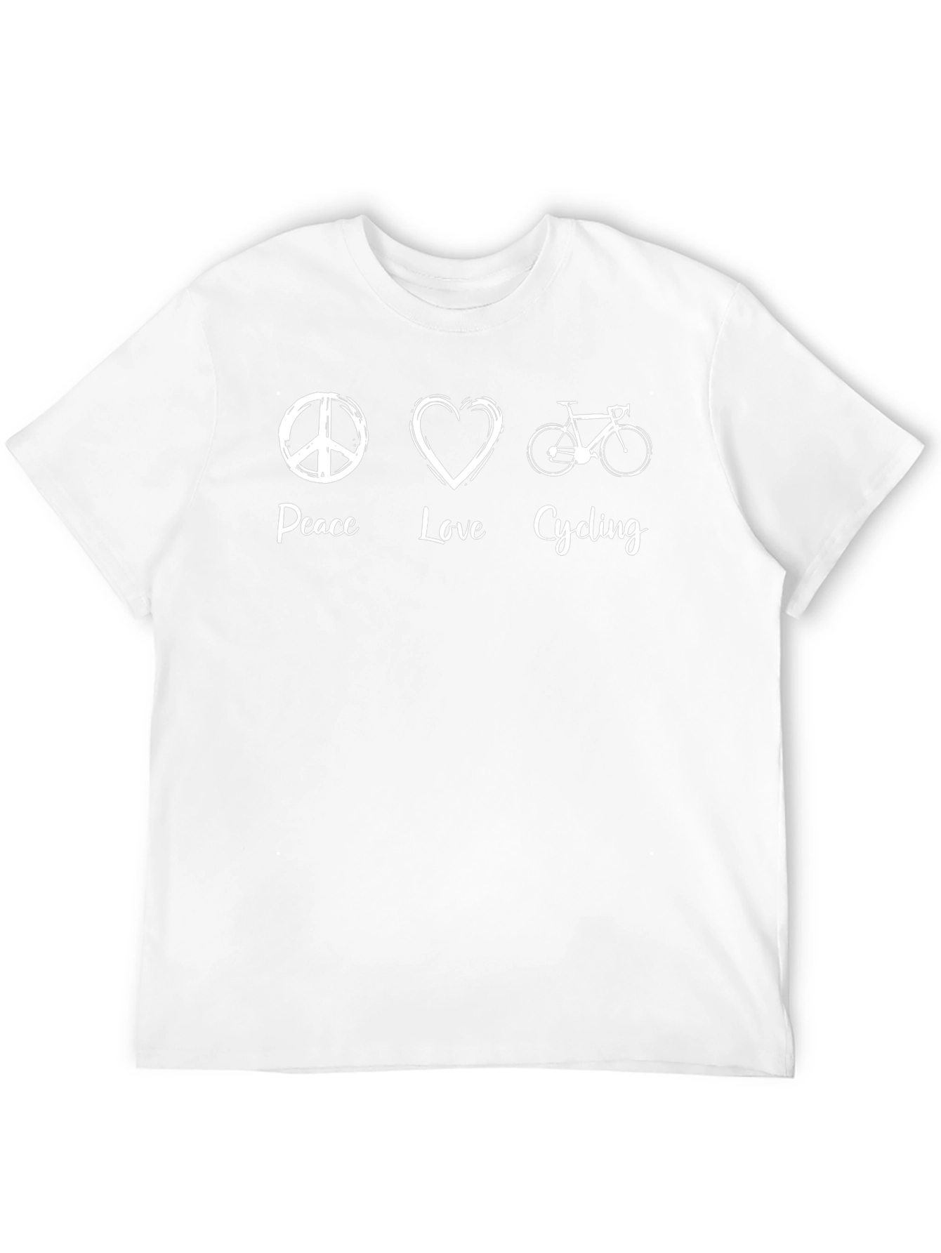 Peace Love Cycling Black T-Shirt