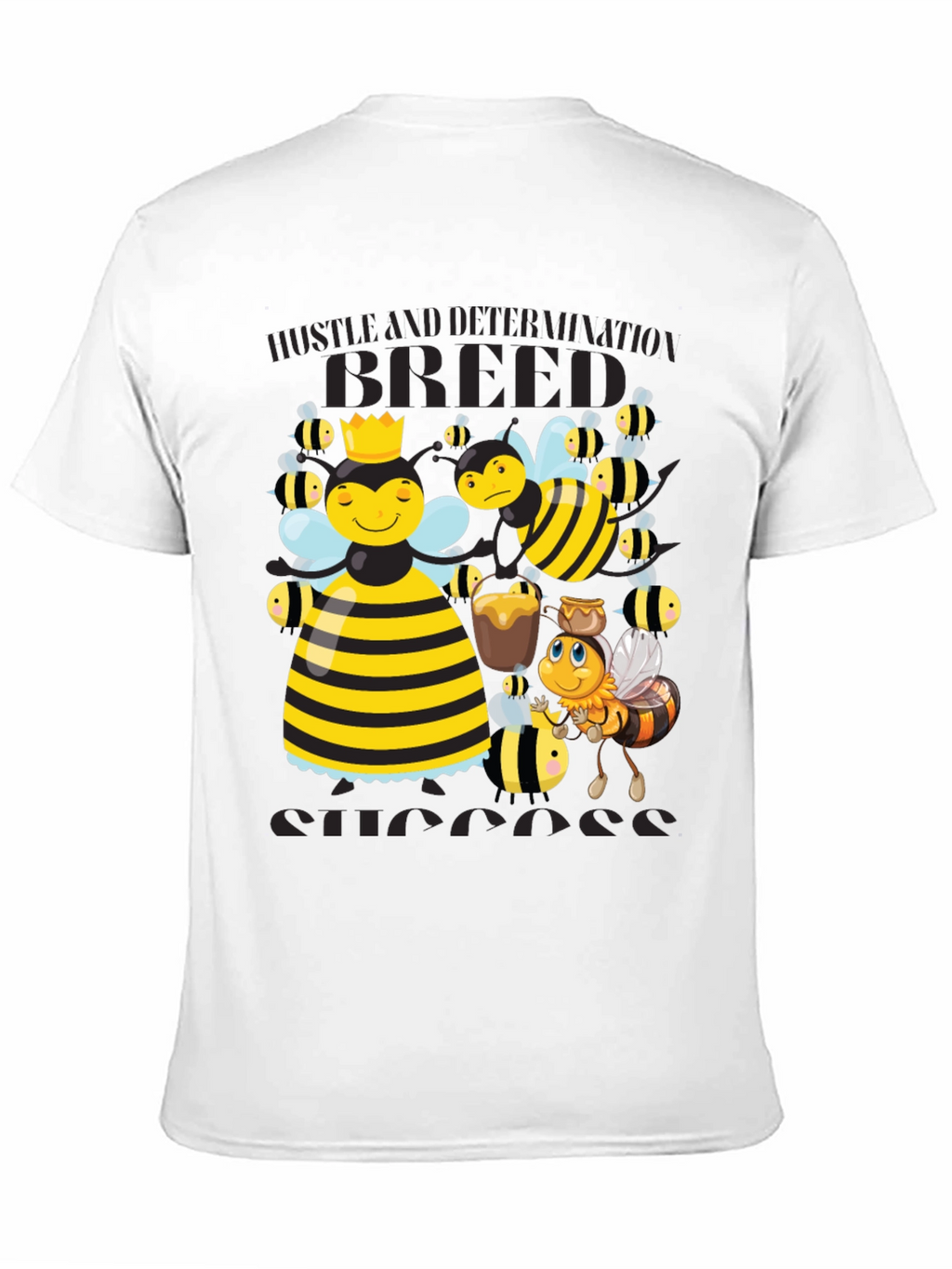 Bee Hustle Graphic Tee - Black