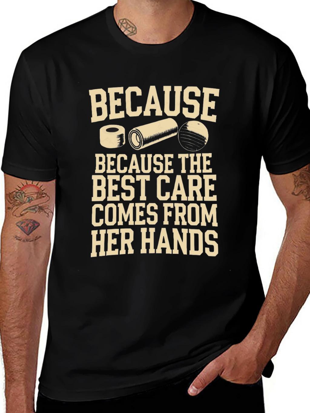 Best Care From Her Hands T-Shirt - Physical Therapist
