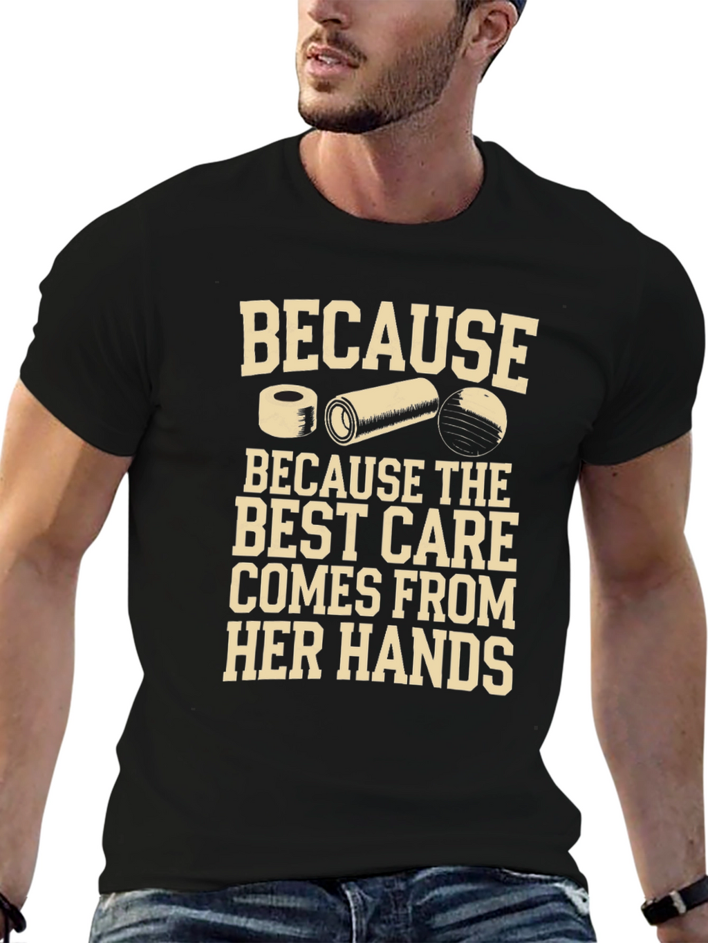 Best Care From Her Hands T-Shirt - Physical Therapist