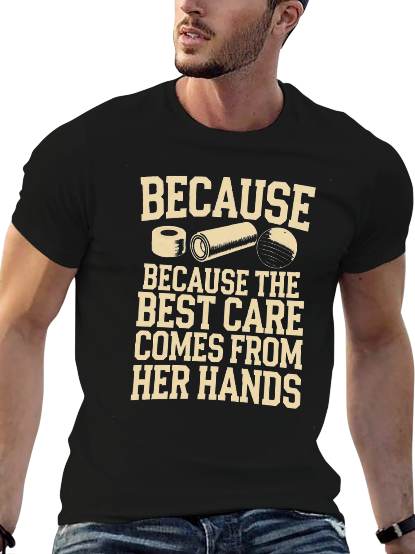 Best Care From Her Hands T-Shirt - Physical Therapist