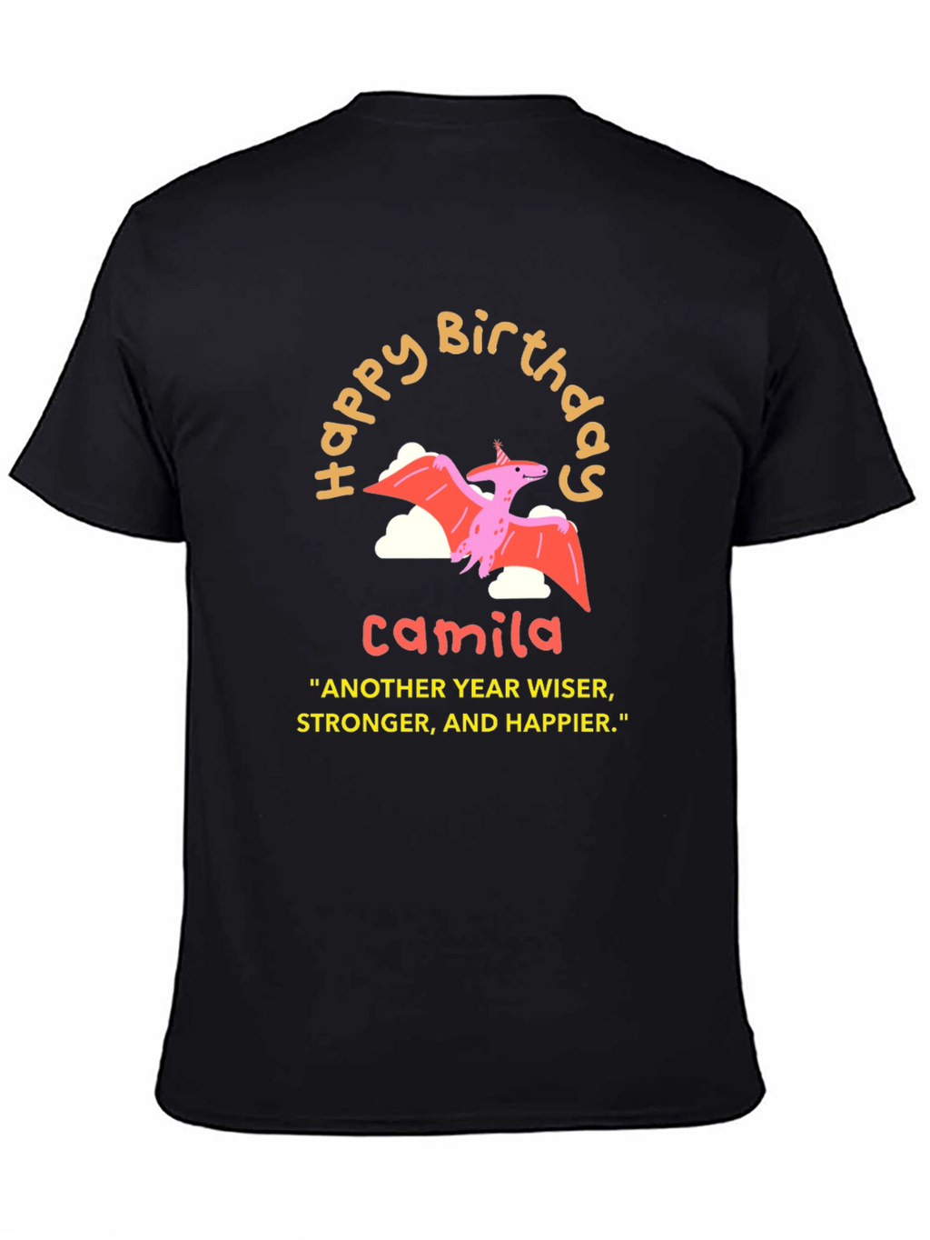 Camila Birthday Pterodactyl T-Shirt - Another Year Wiser!