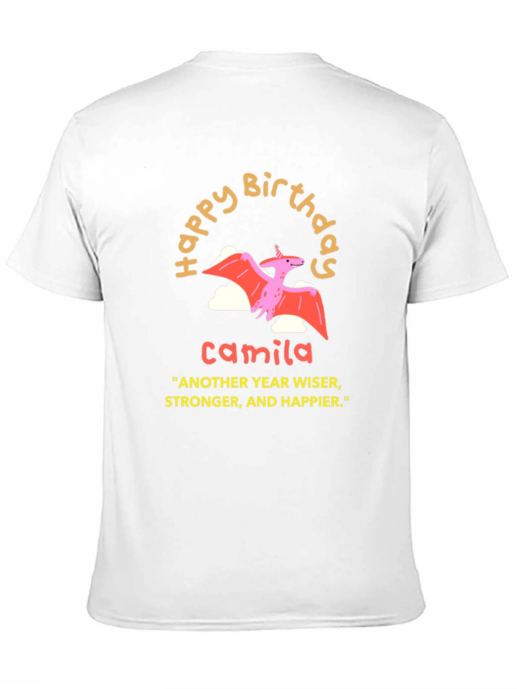 Camila Birthday Pterodactyl T-Shirt - Another Year Wiser!