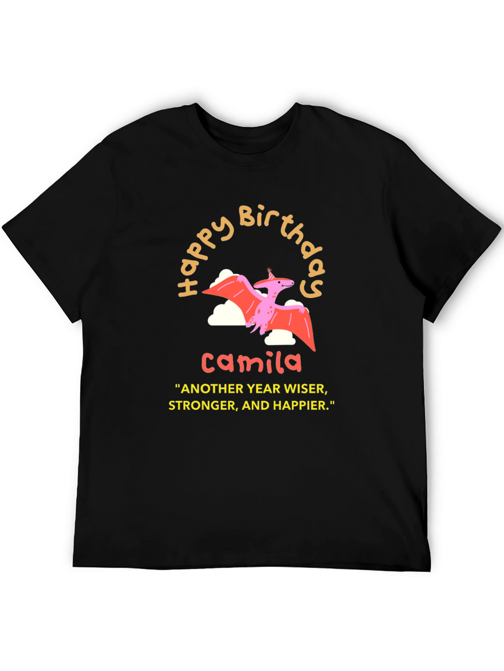 Camila Birthday Pterodactyl T-Shirt - Another Year Wiser!