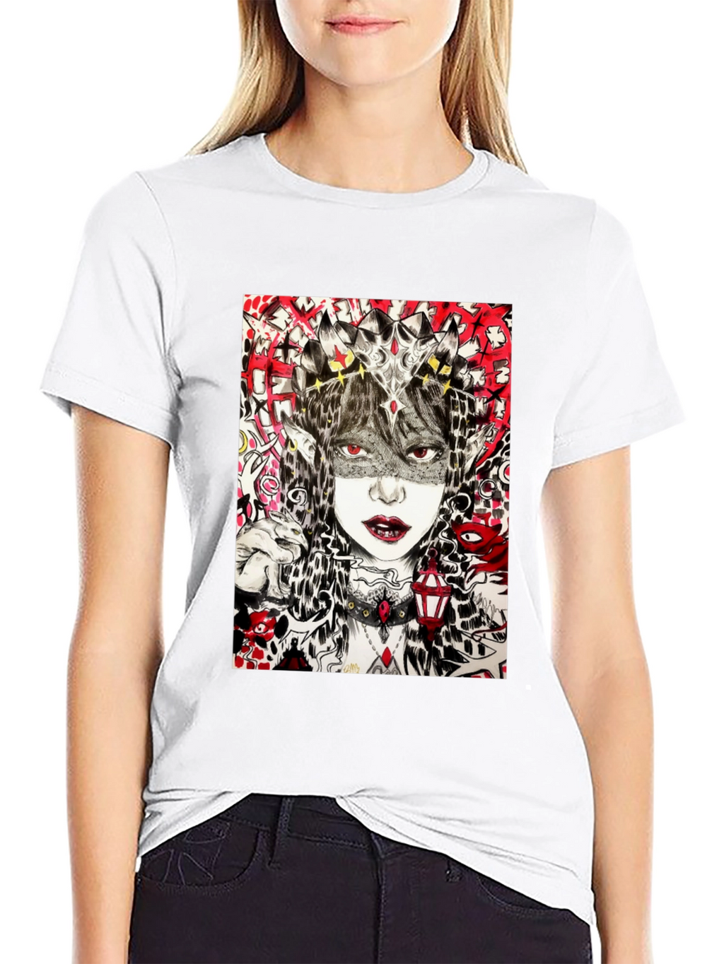 Edgy Graphic Tee - Black T-Shirt
