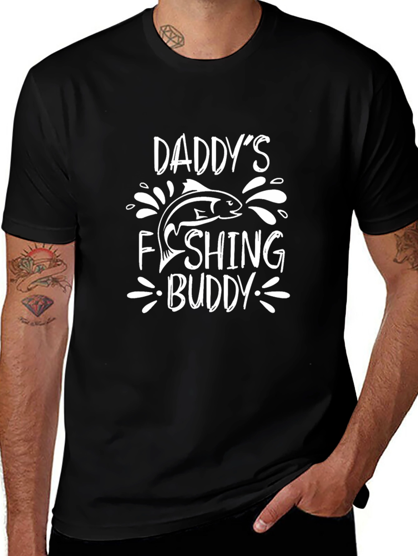 Daddys Fishing Buddy Graphic Tee