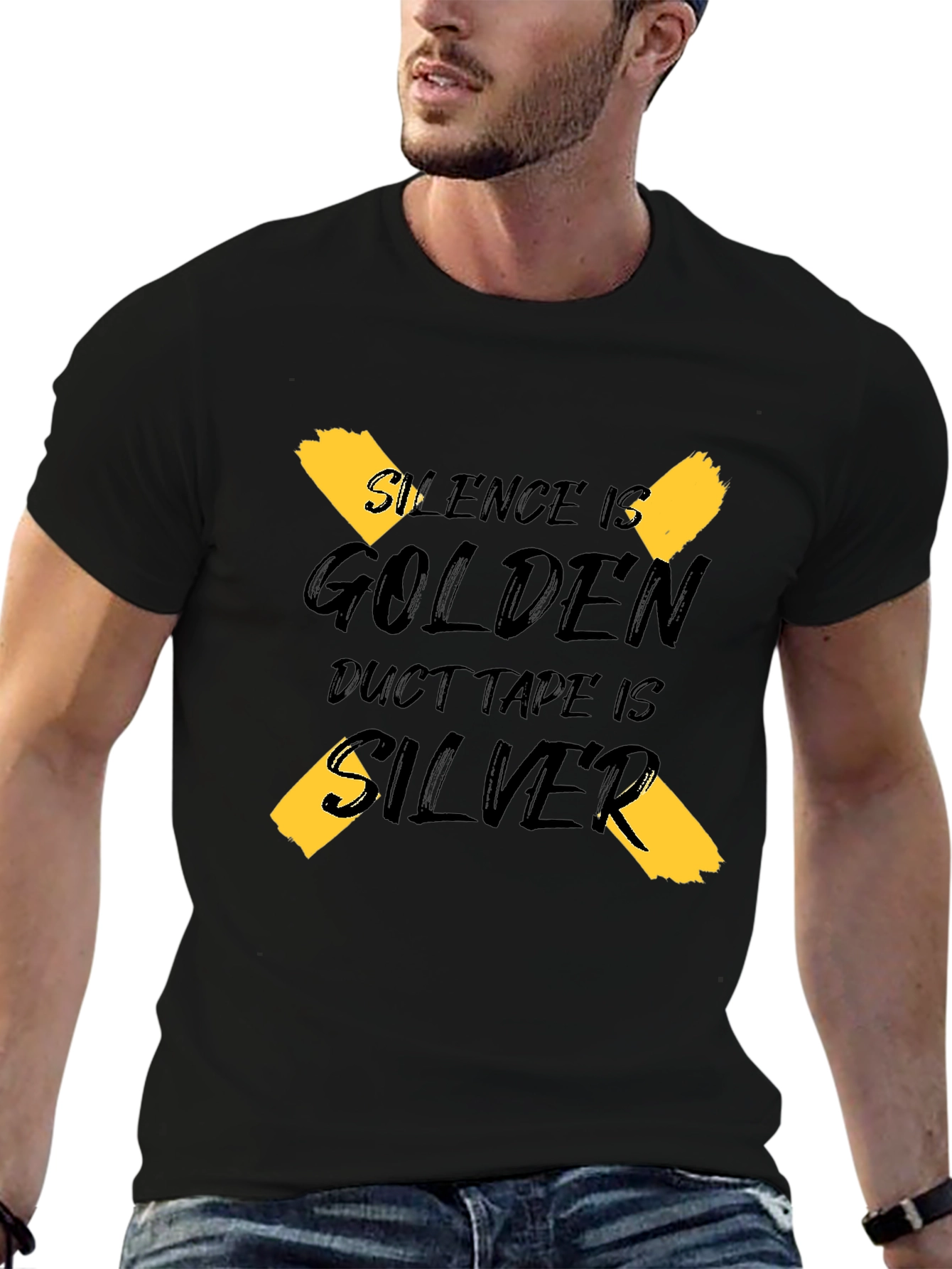 Silence is Golden Duct Tape is Silver Graphic Tee