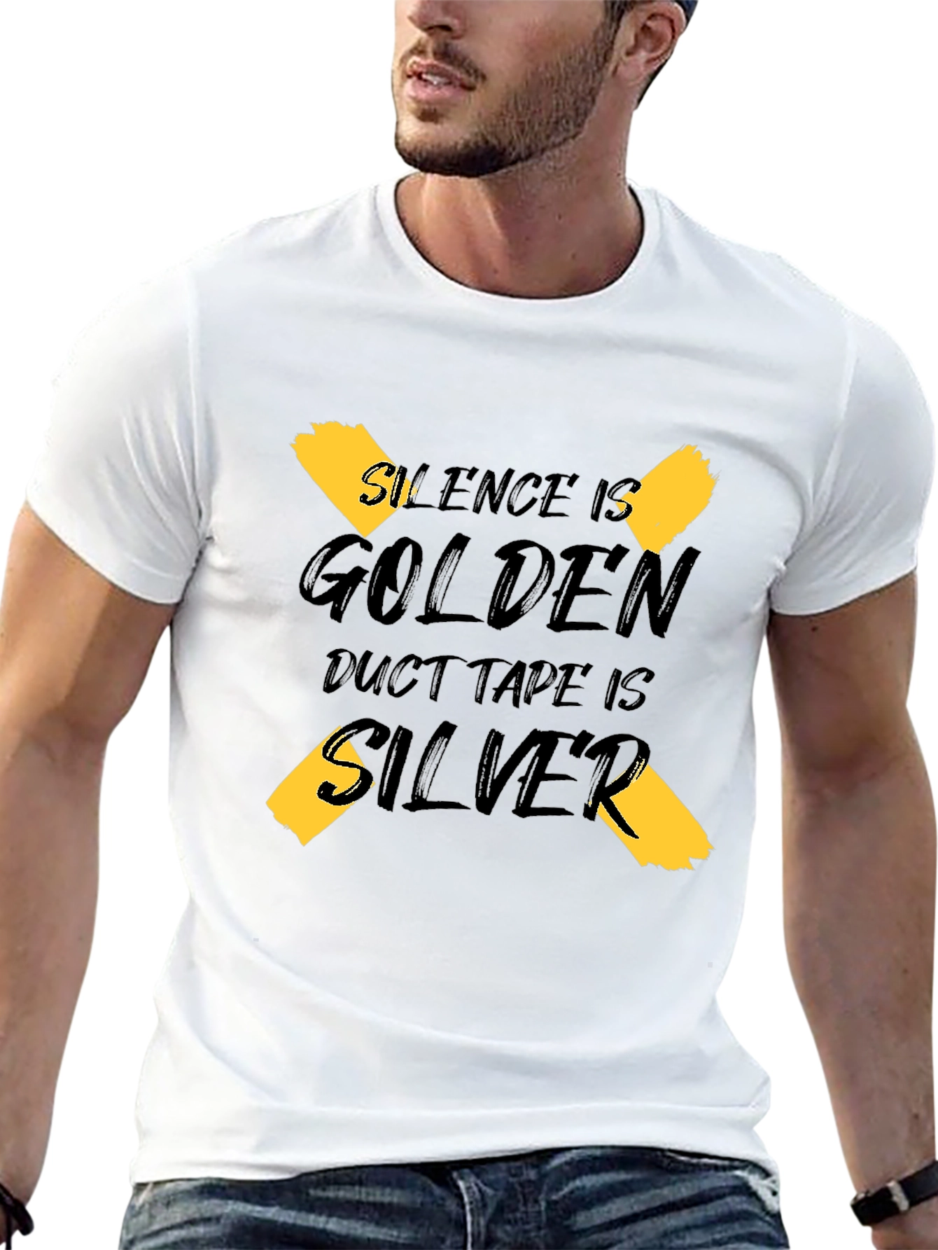 Silence is Golden Duct Tape is Silver Graphic Tee