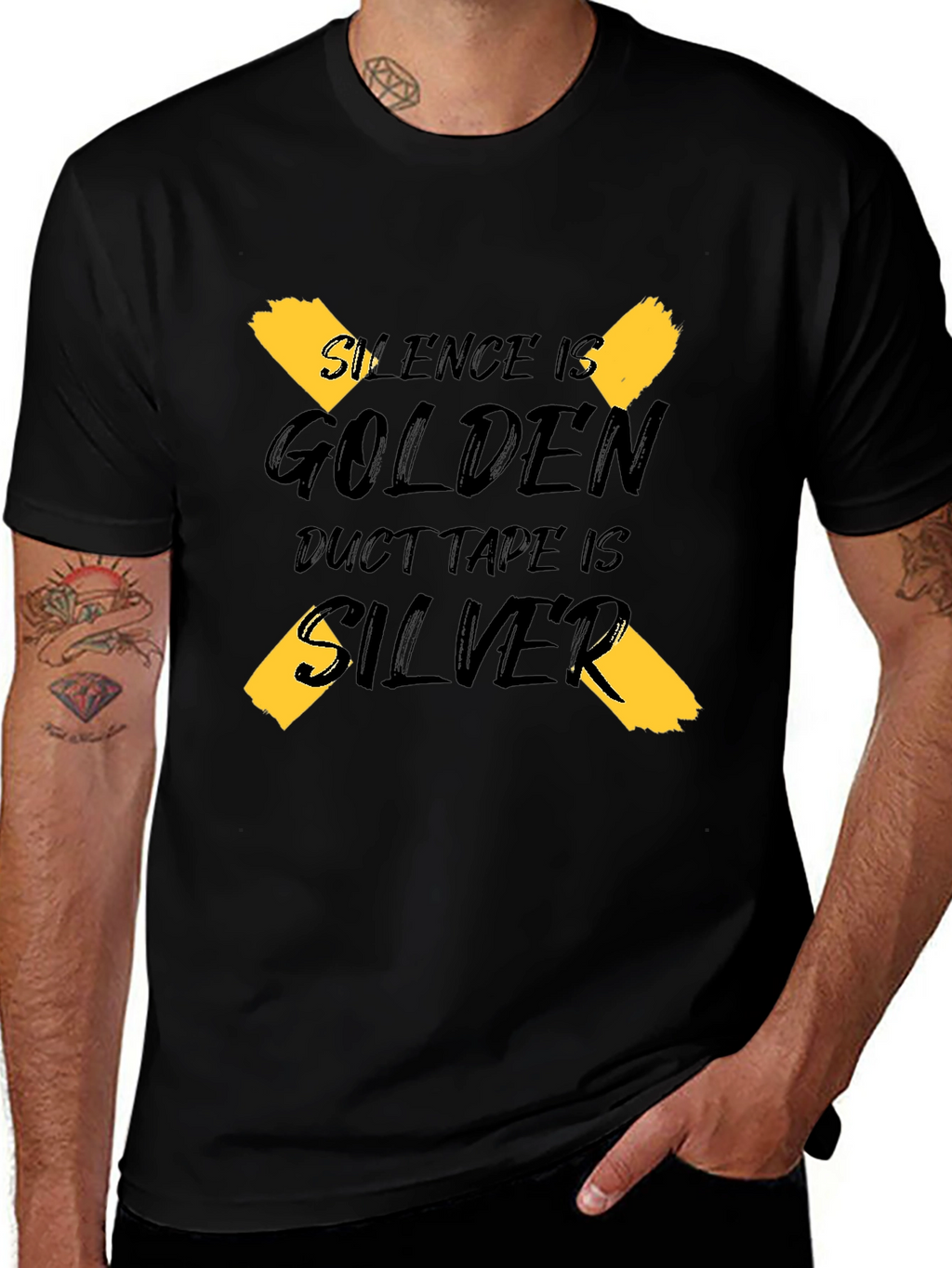 Silence is Golden Duct Tape is Silver Graphic Tee