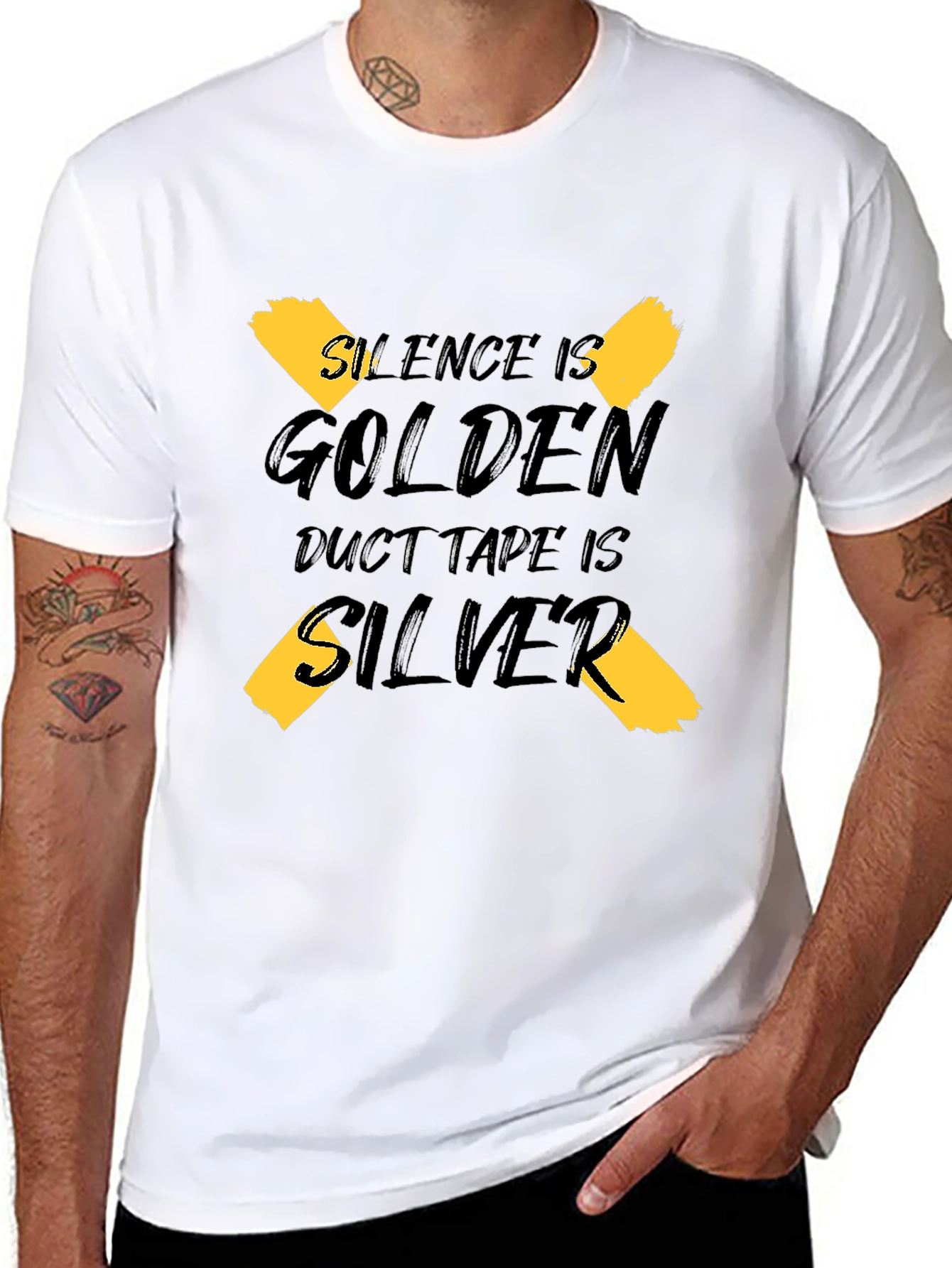 Silence is Golden Duct Tape is Silver Graphic Tee