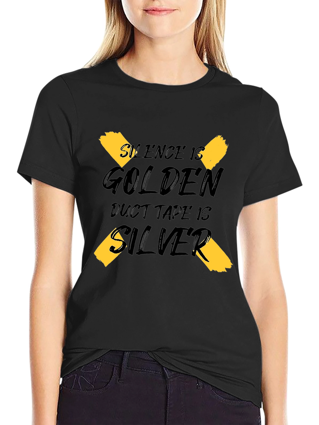 Silence is Golden Duct Tape is Silver Graphic Tee