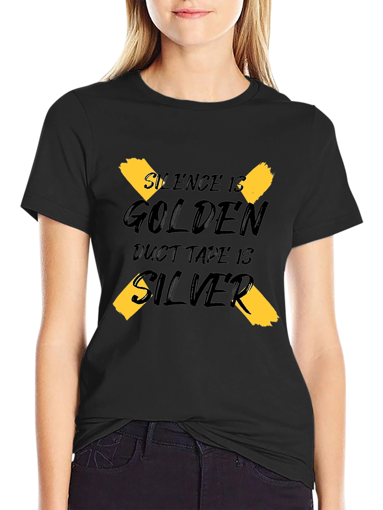 Silence is Golden Duct Tape is Silver Graphic Tee