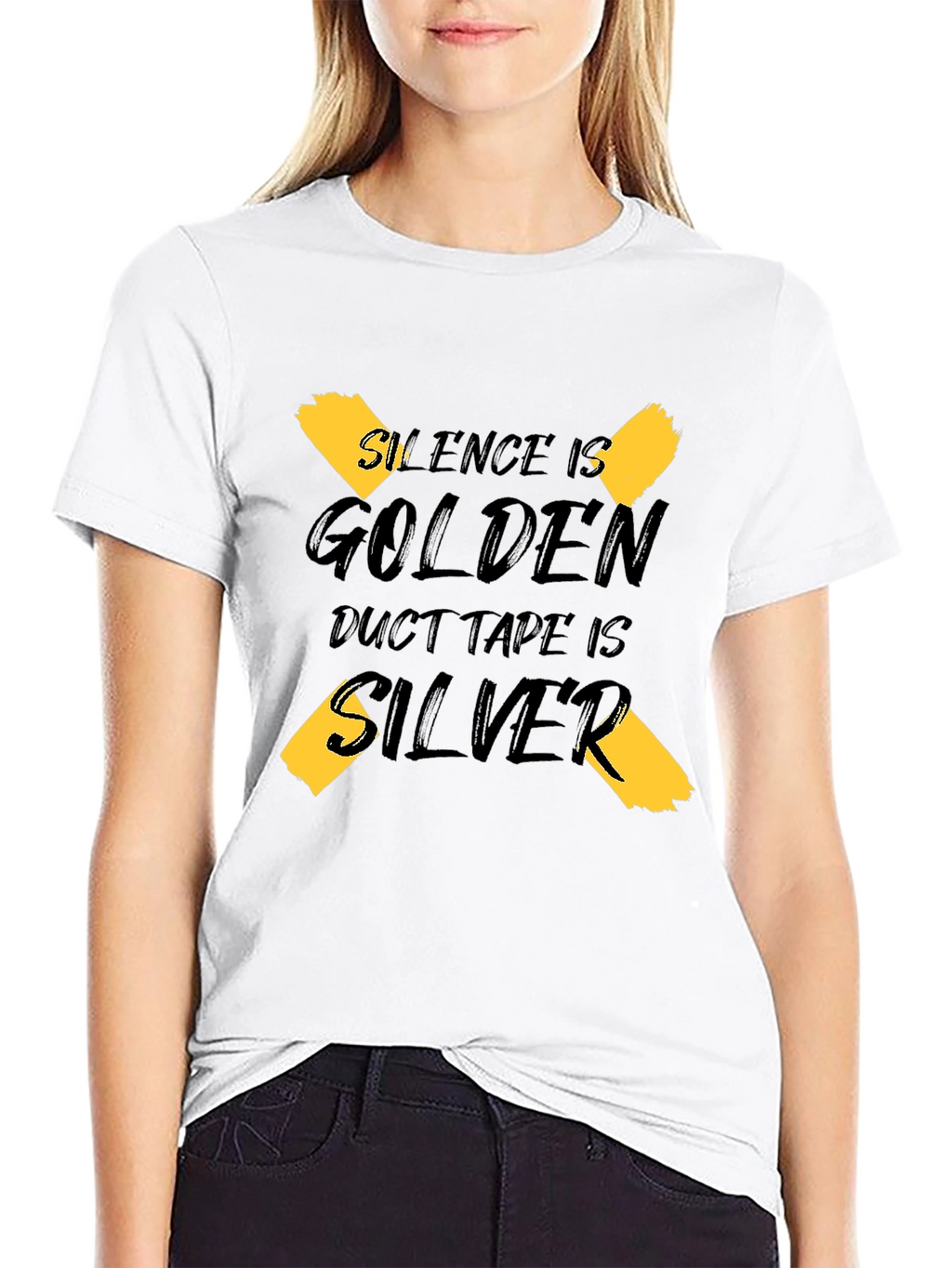 Silence is Golden Duct Tape is Silver Graphic Tee