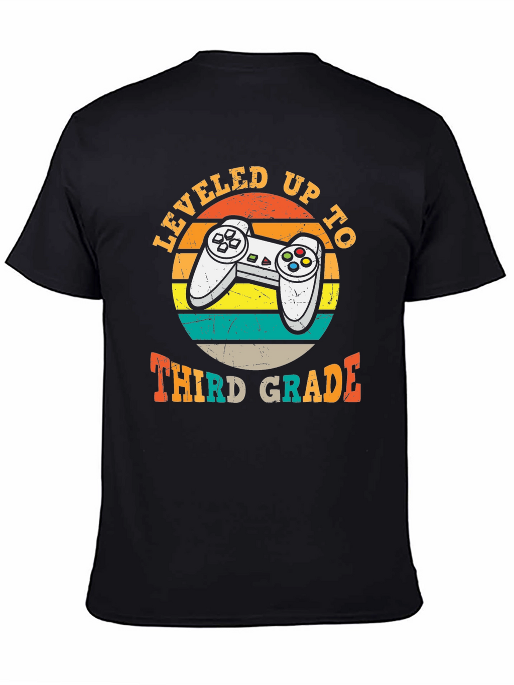Leveled Up to Third Grade T-Shirt Gamer Style