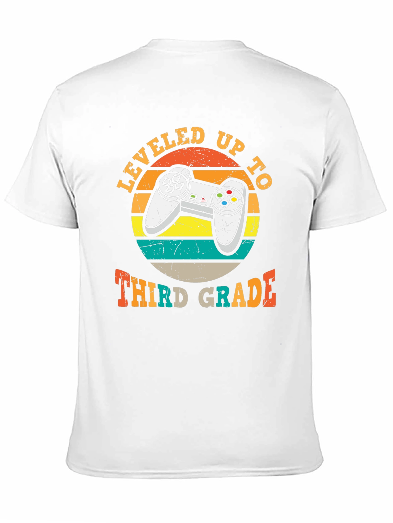 Leveled Up to Third Grade T-Shirt Gamer Style