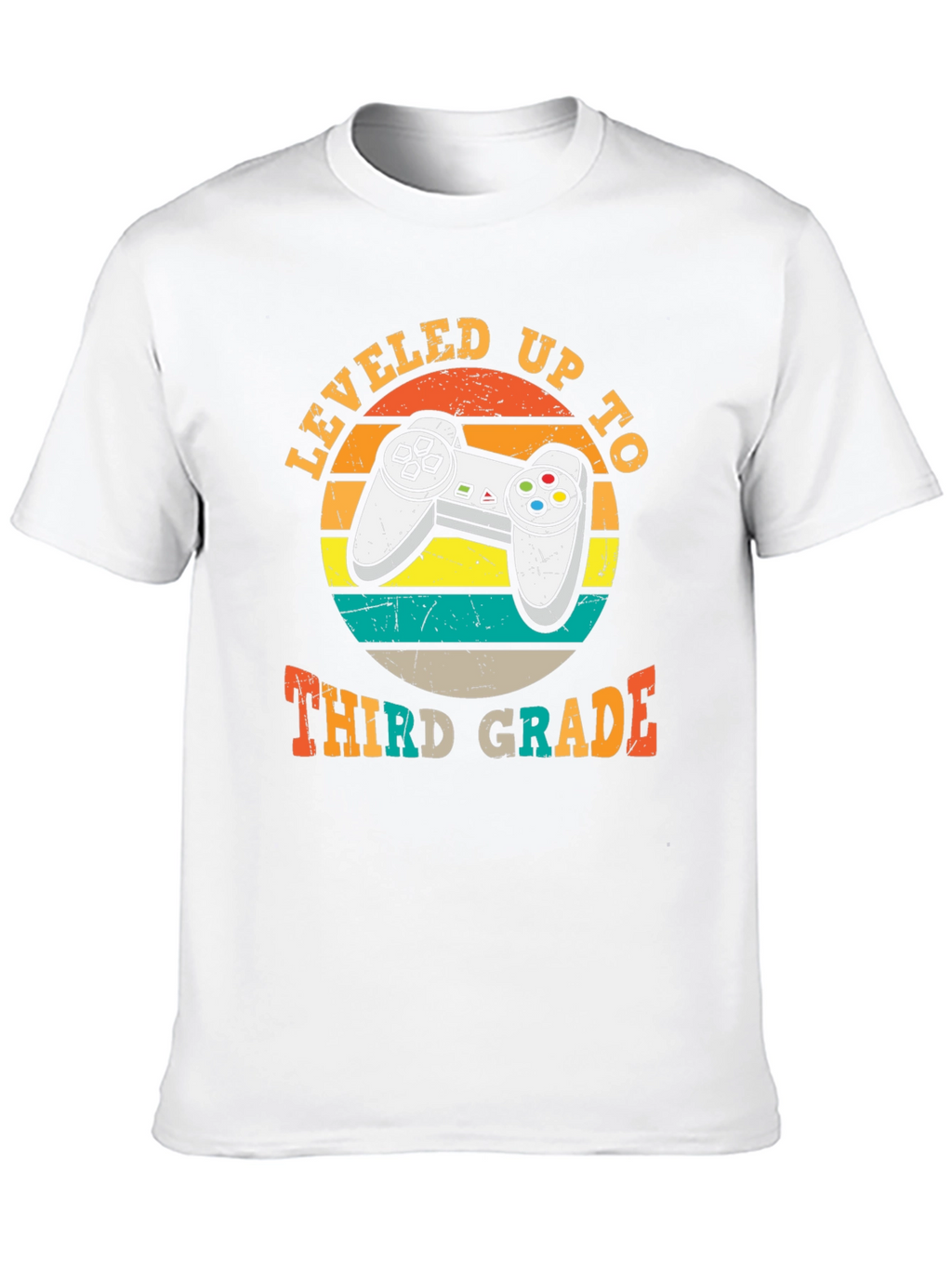 Leveled Up to Third Grade T-Shirt Gamer Style