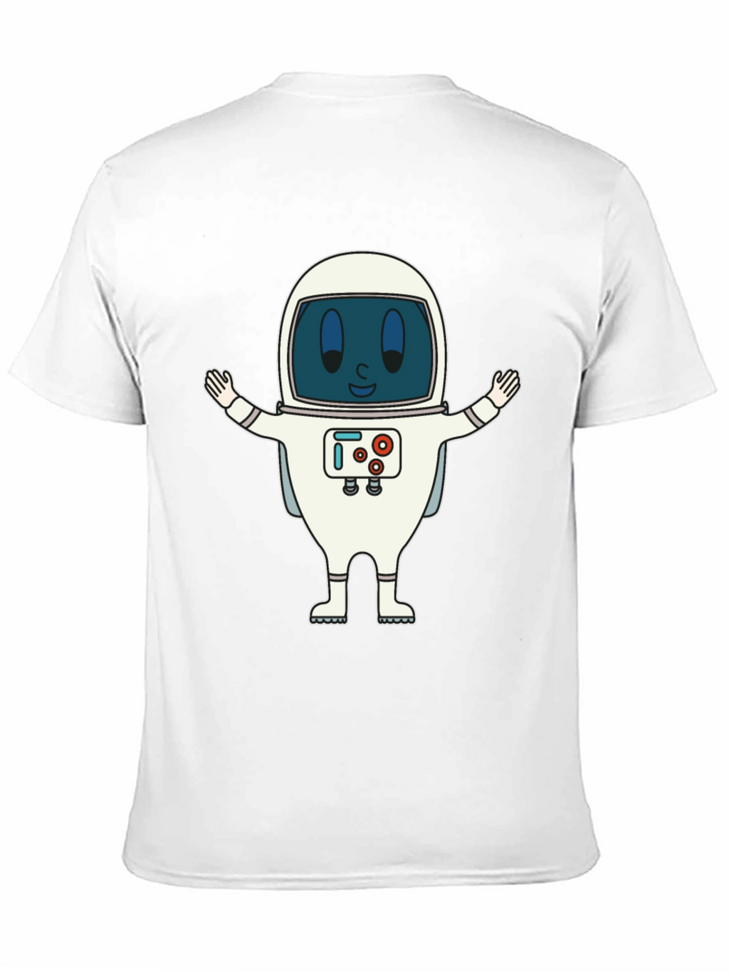 Astronaut Graphic Print T-Shirt - Fun Spaceman Design