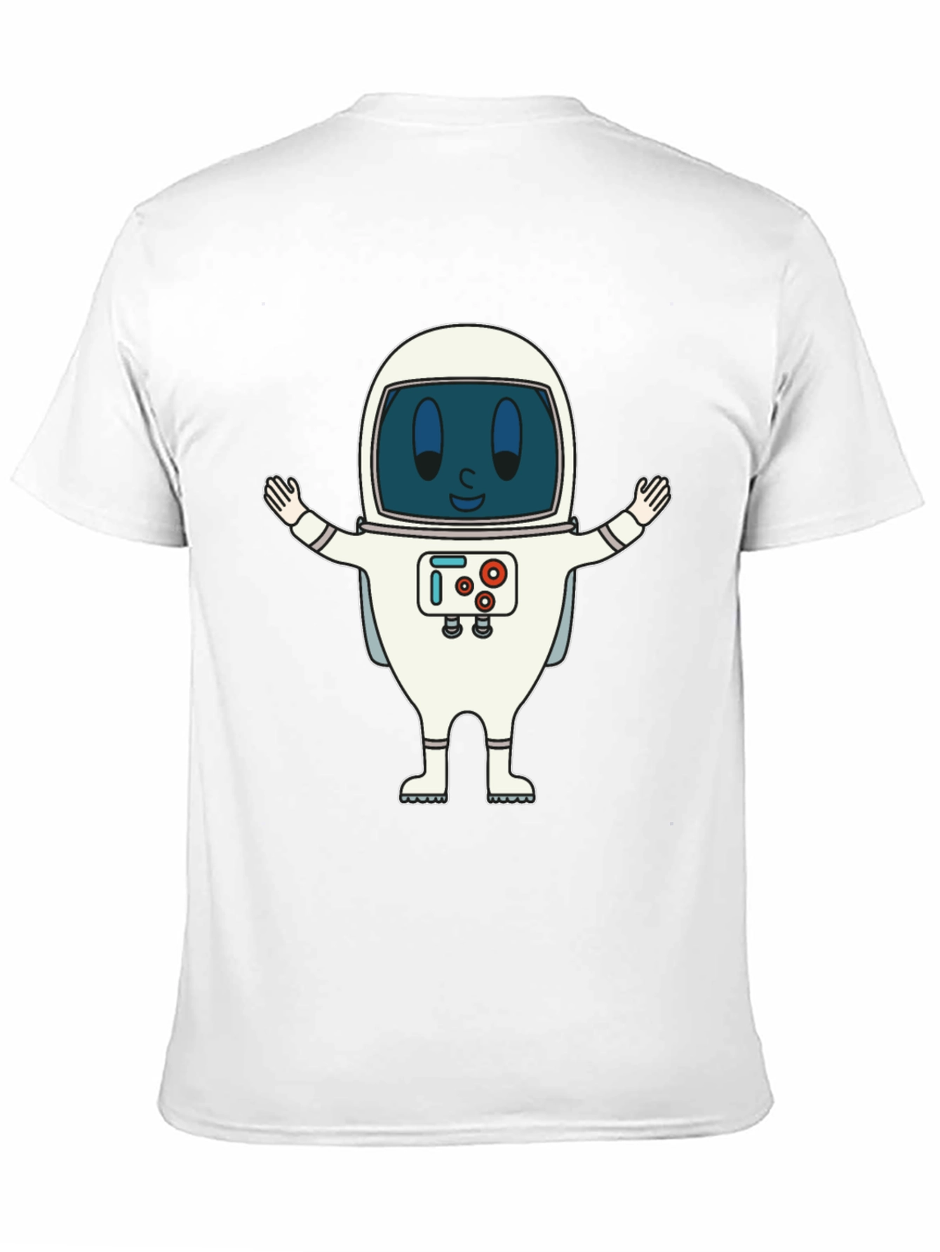 Astronaut Graphic Print T-Shirt - Fun Spaceman Design