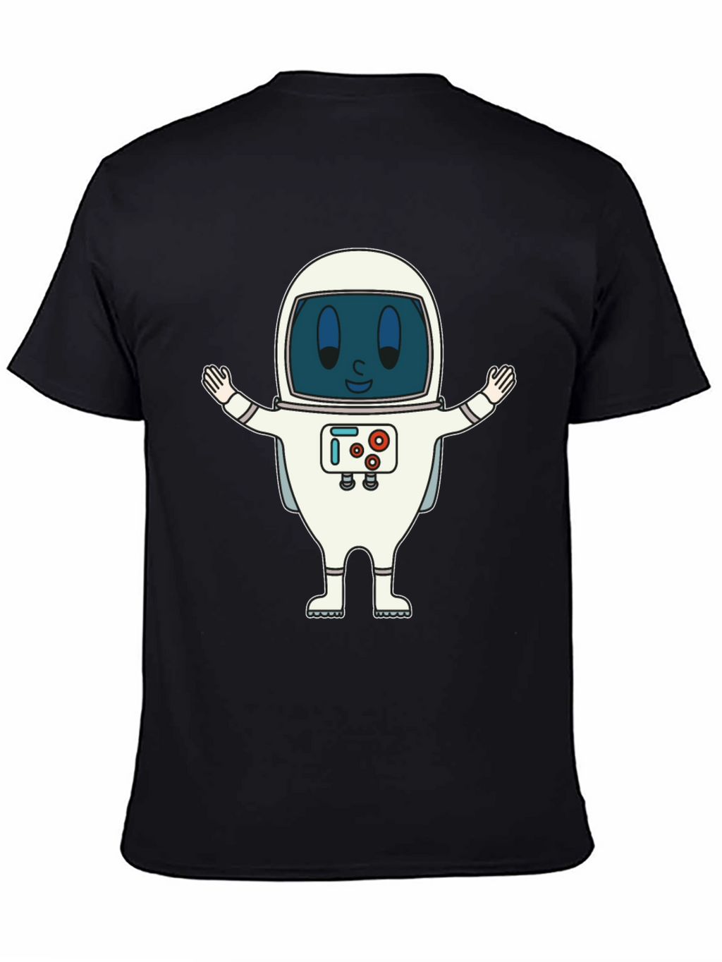 Astronaut Graphic Print T-Shirt - Fun Spaceman Design