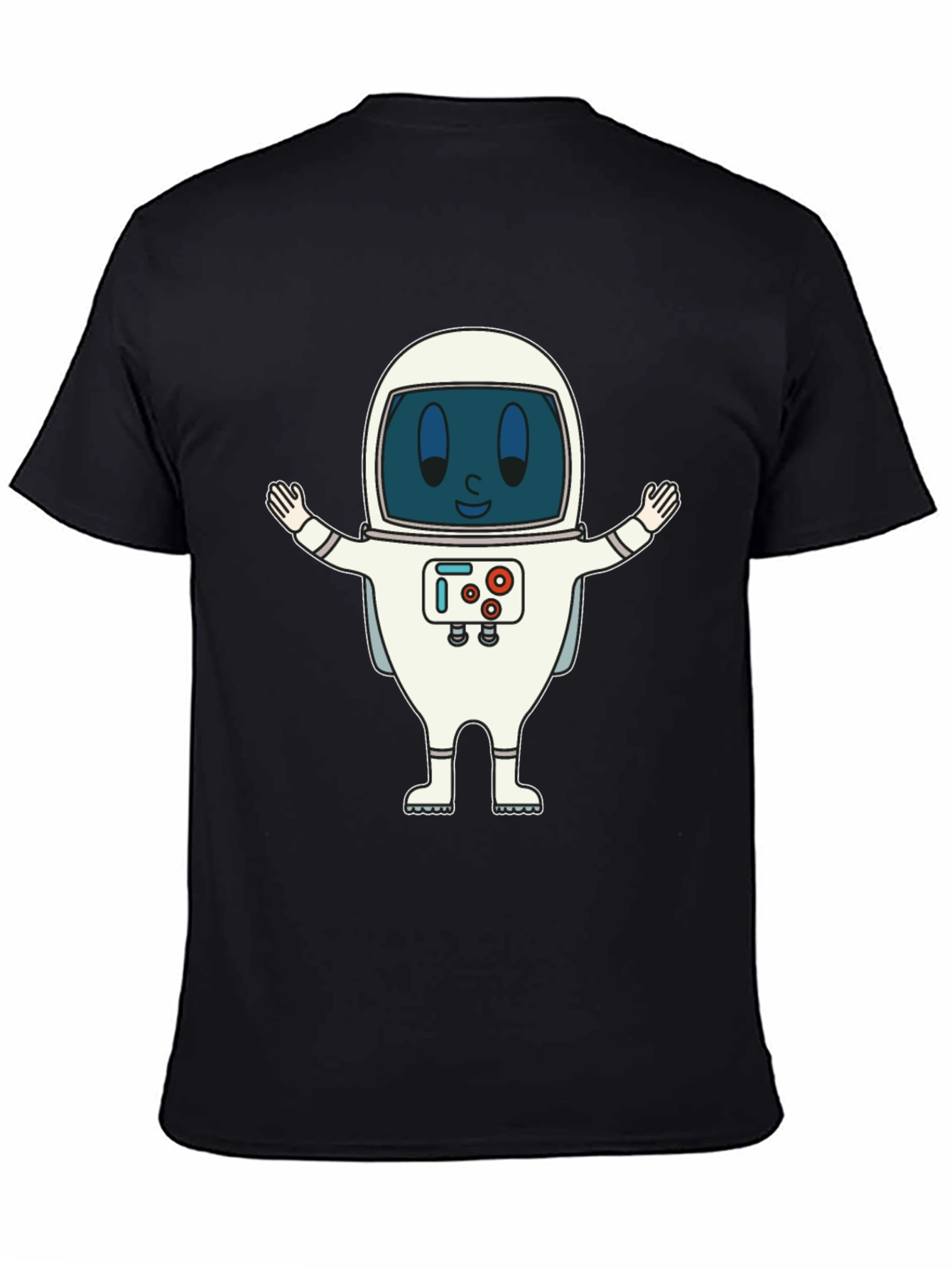 Astronaut Graphic Print T-Shirt - Fun Spaceman Design