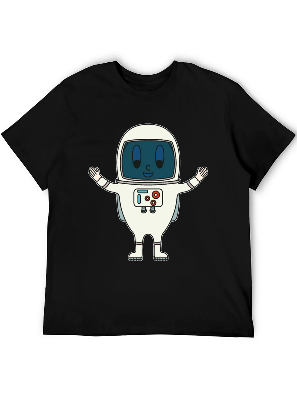 Astronaut Graphic Print T-Shirt - Fun Spaceman Design
