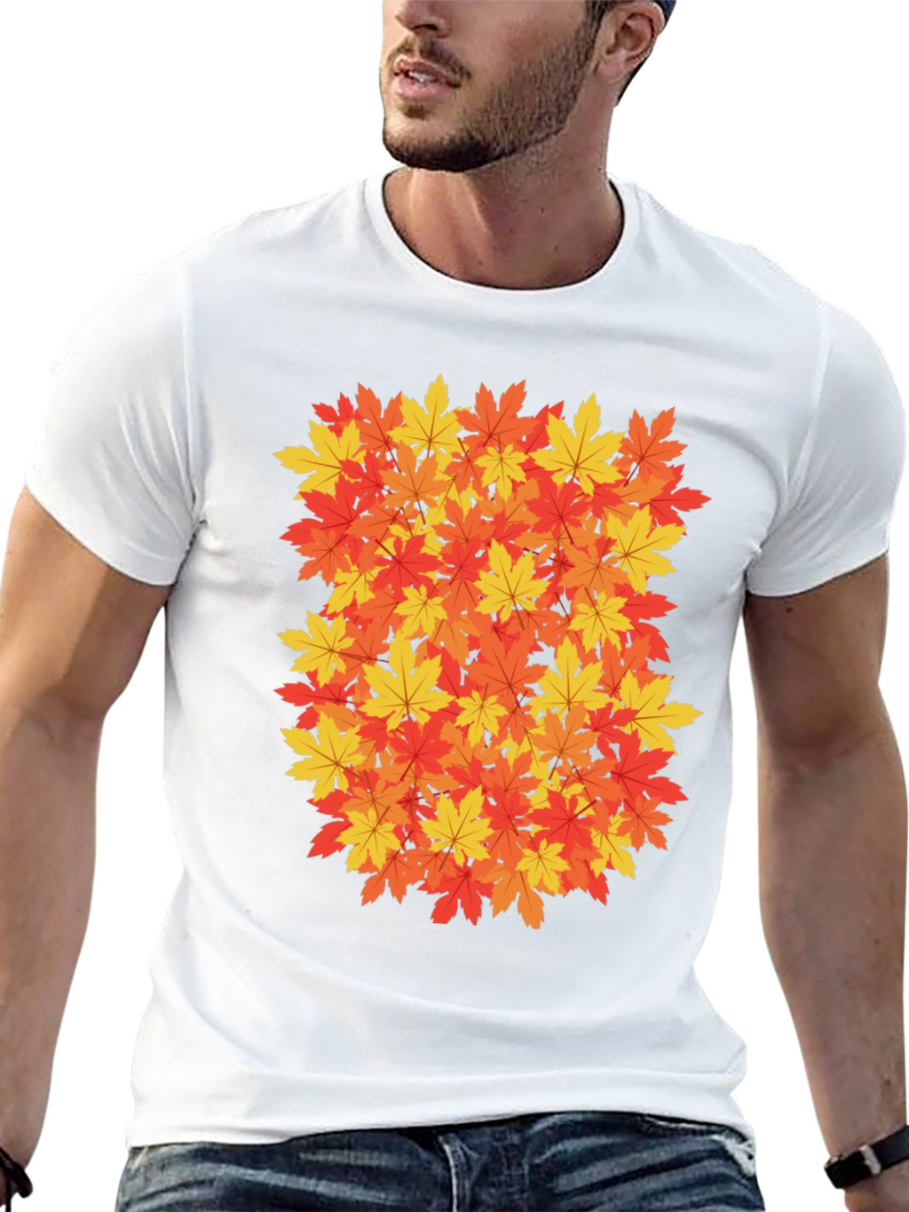 Autumn Leaves Graphic Tee - Fall Season Shirt