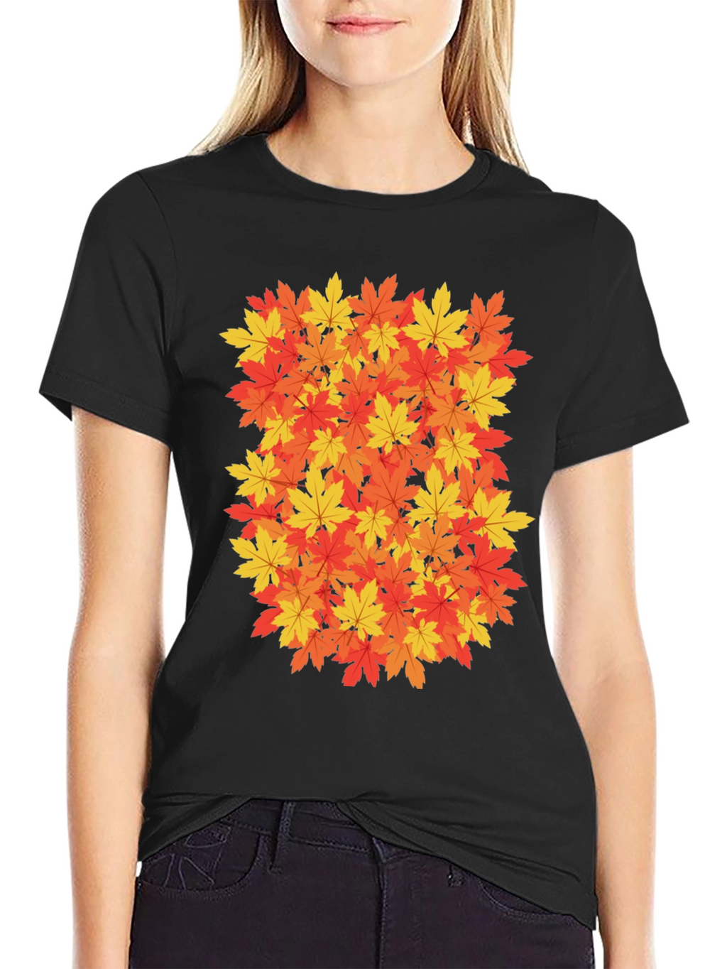 Autumn Leaves Graphic Tee - Fall Season Shirt