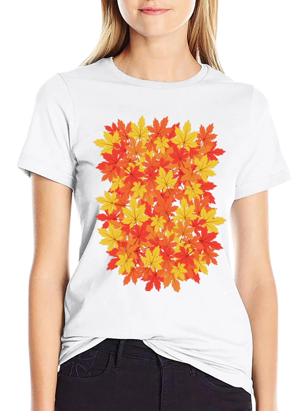 Autumn Leaves Graphic Tee - Fall Season Shirt