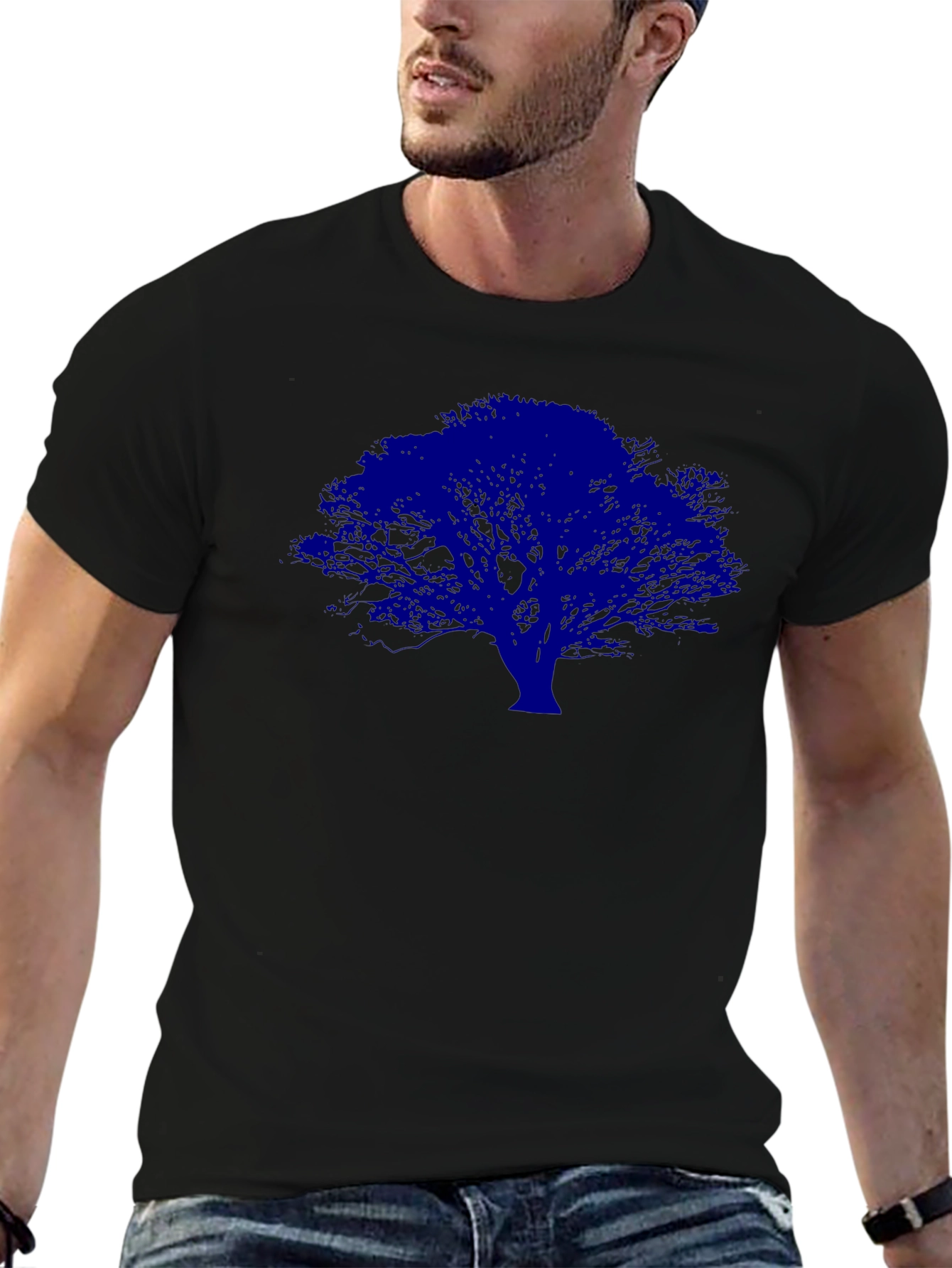 Blue Tree Graphic T-Shirt