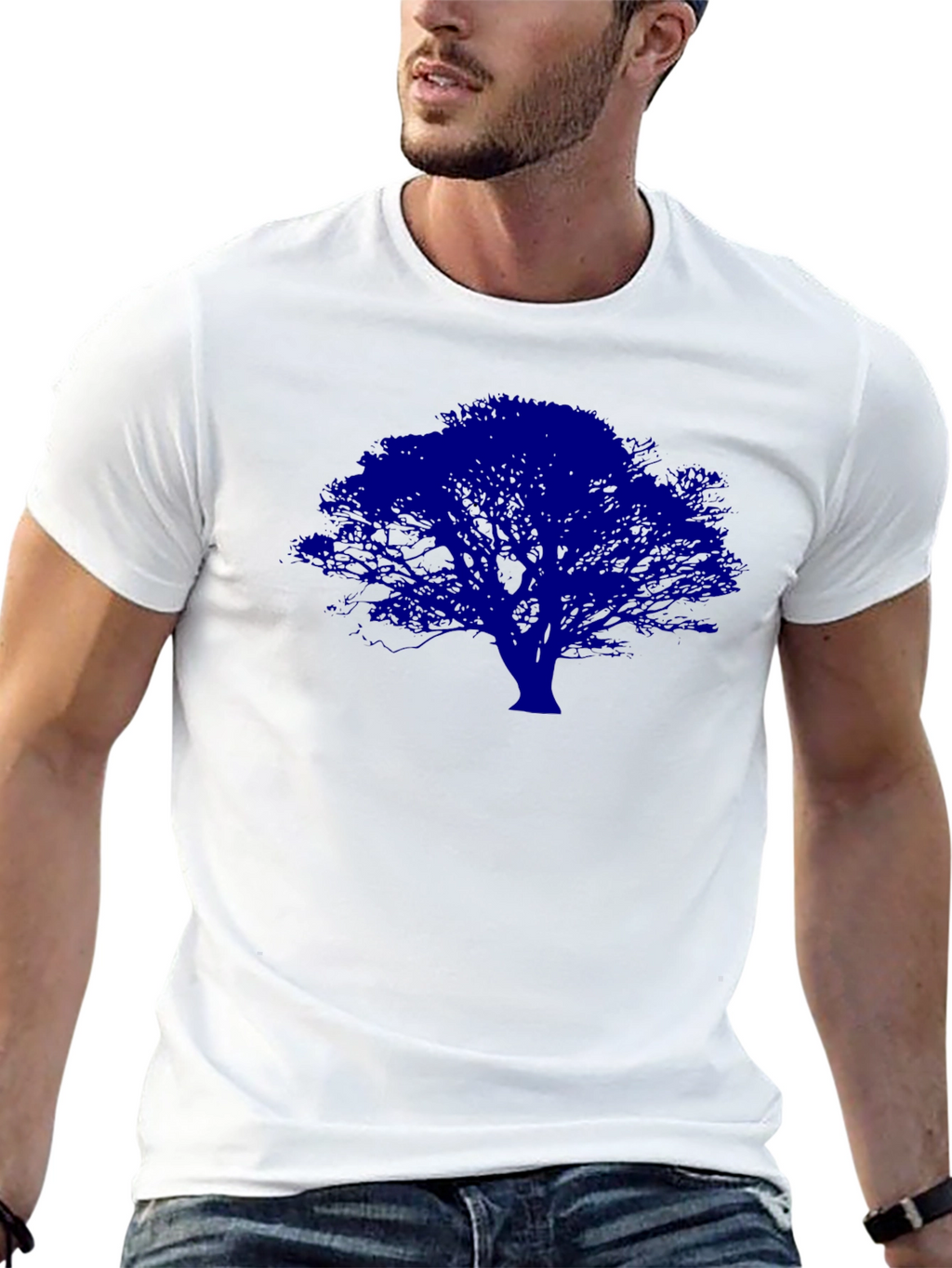 Blue Tree Graphic T-Shirt