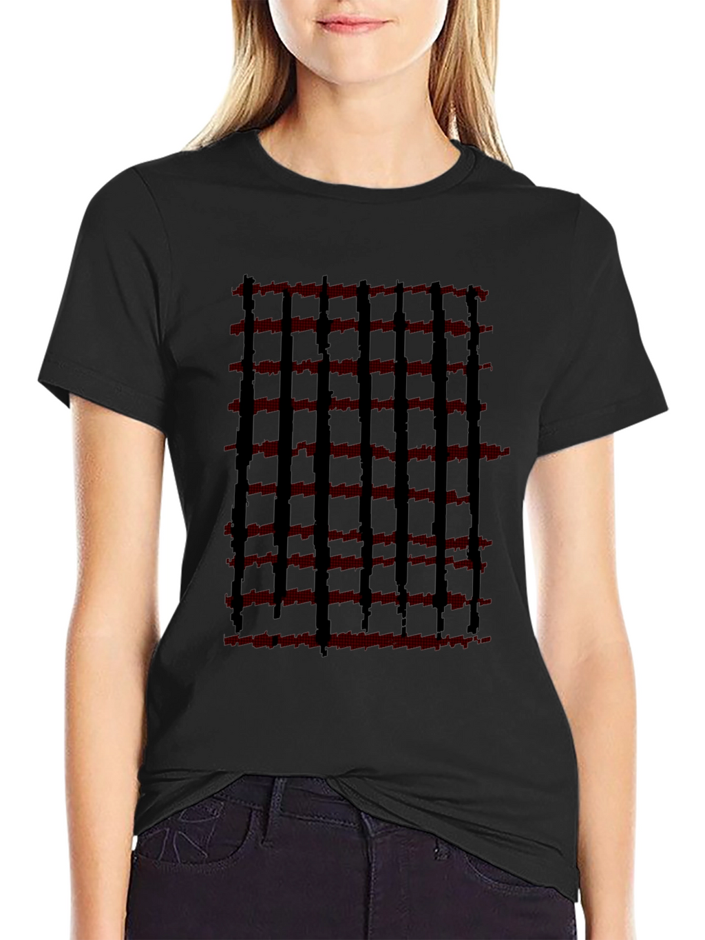 Modern Striped Graphic Tee