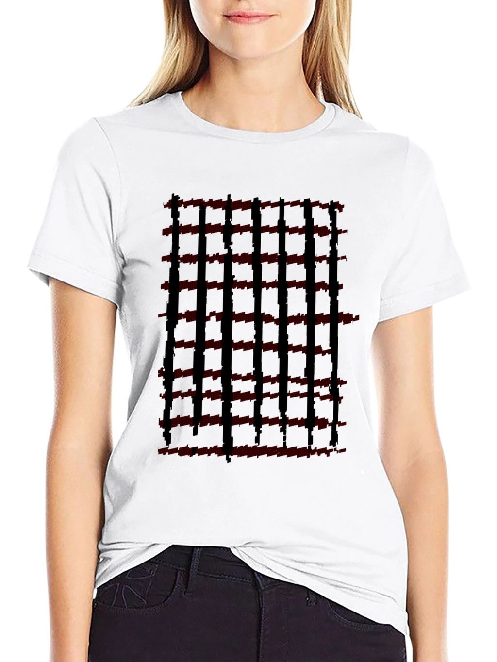 Modern Striped Graphic Tee