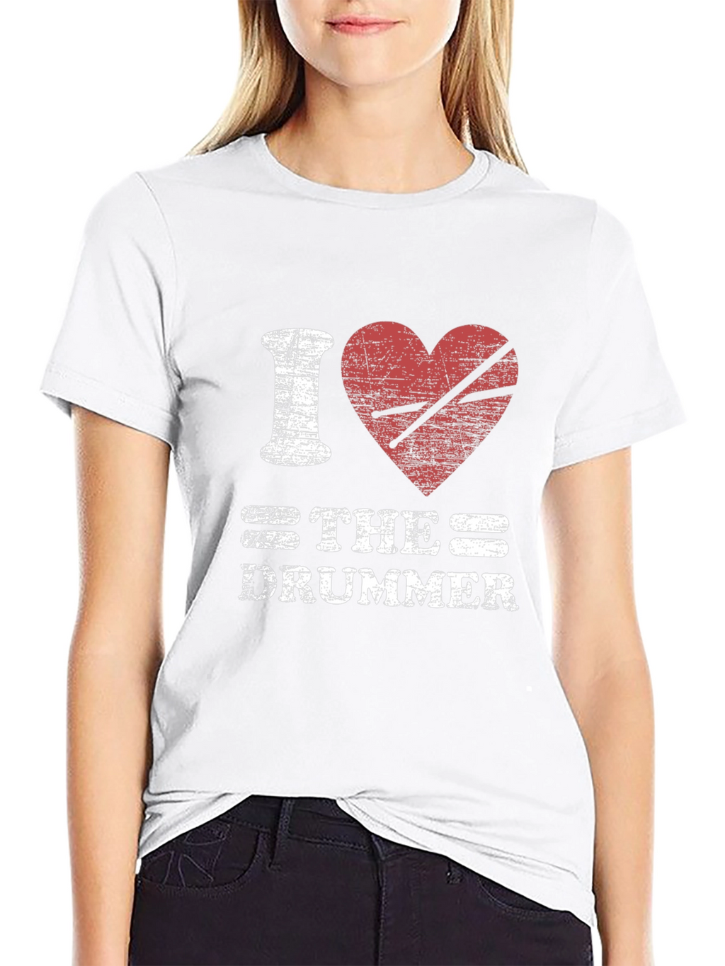 I Heart The Drummer T-Shirt - Music Lover Tee