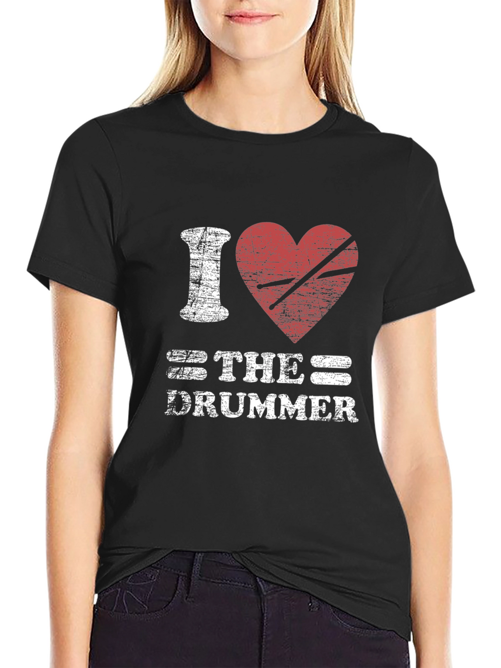 I Heart The Drummer T-Shirt - Music Lover Tee