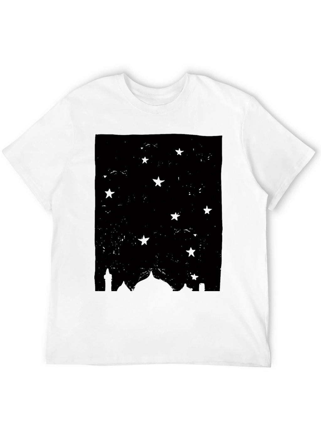 Stars & Mosque Silhouette Black T-Shirt