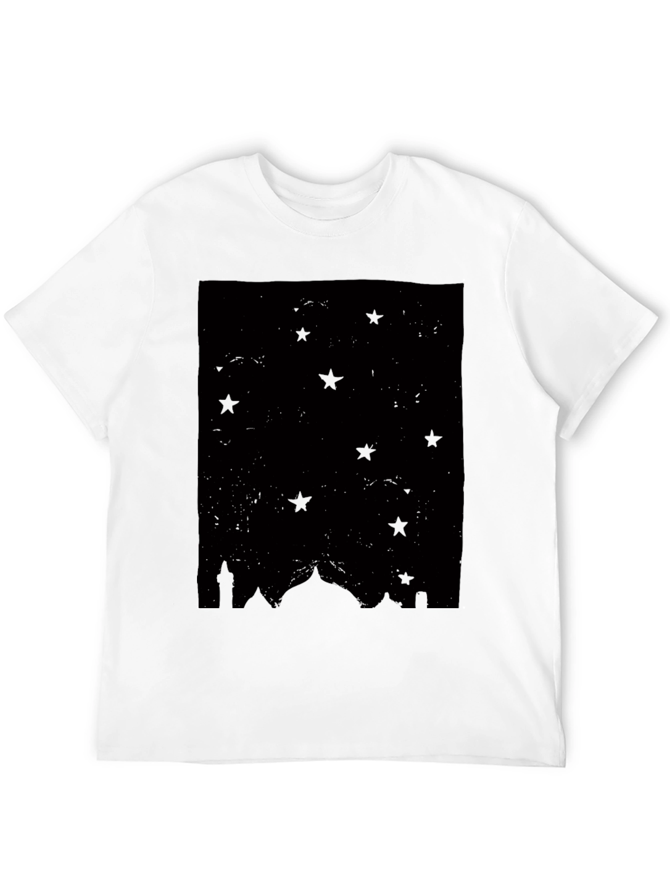 Stars & Mosque Silhouette Black T-Shirt