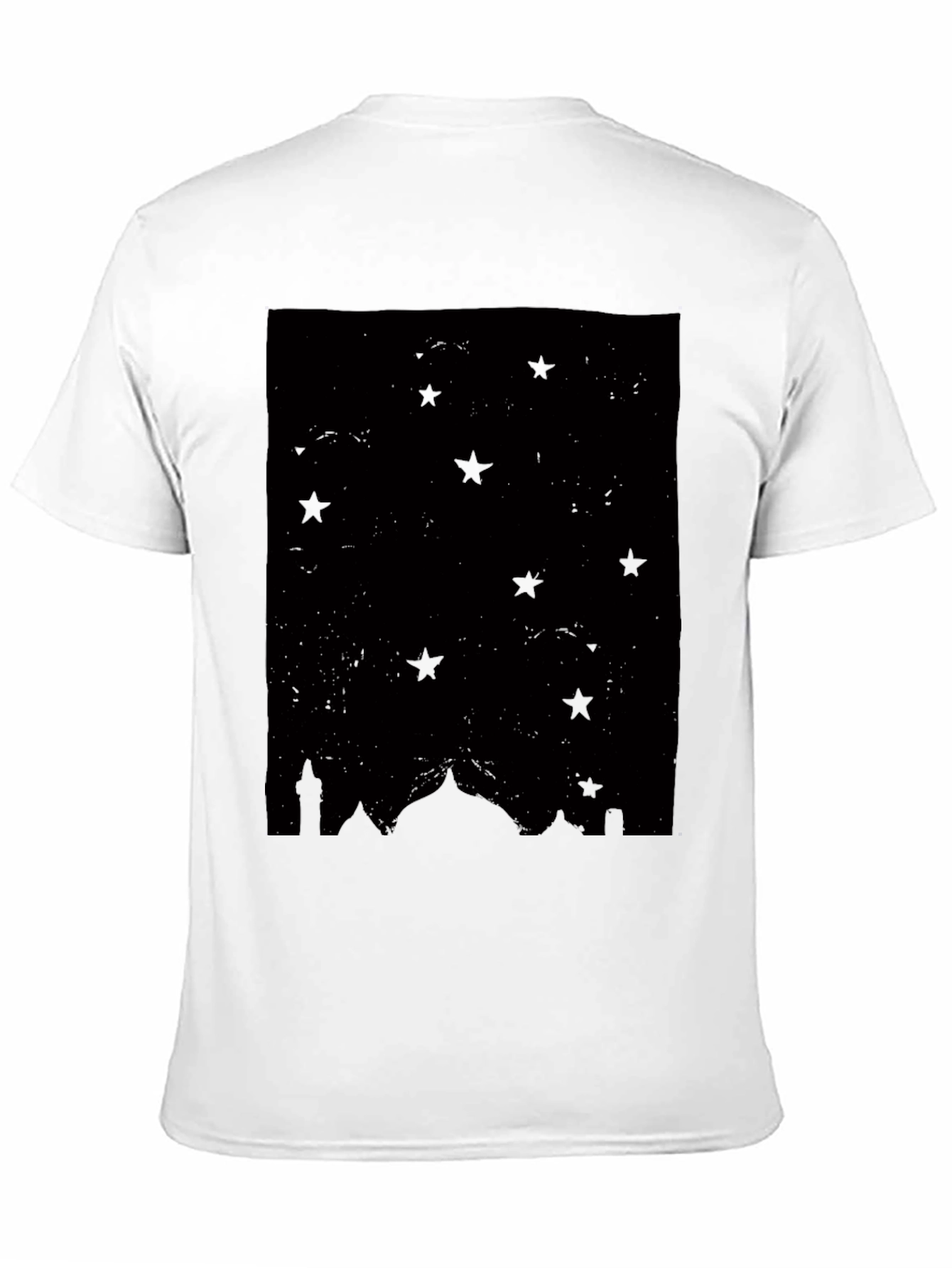 Stars & Mosque Silhouette Black T-Shirt