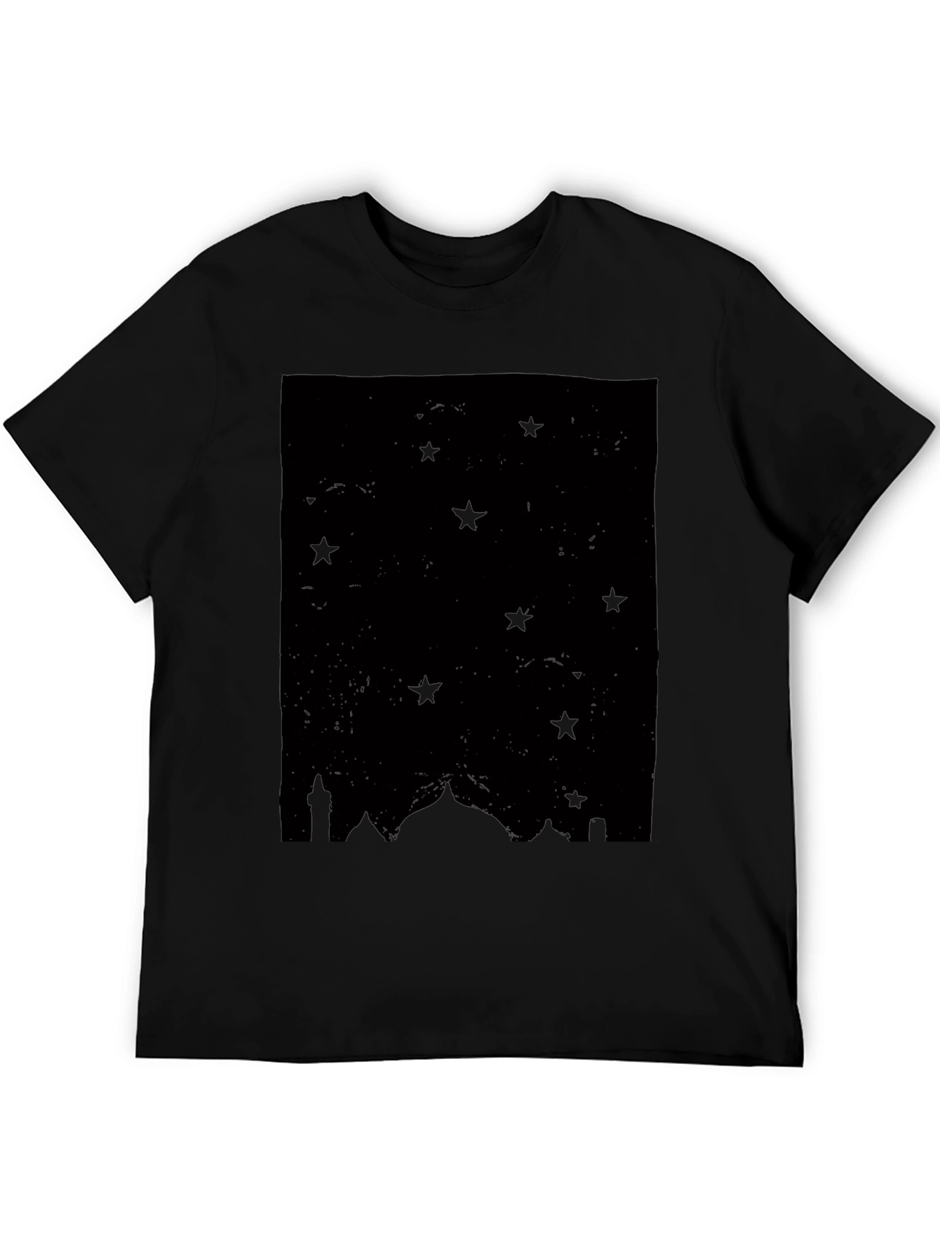 Stars & Mosque Silhouette Black T-Shirt