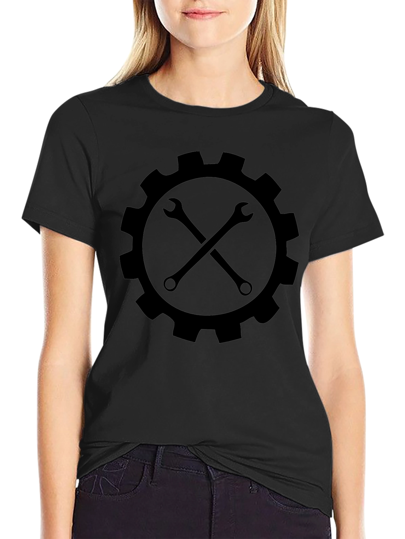 Gear & Wrench Graphic Tee - Mechanic Style